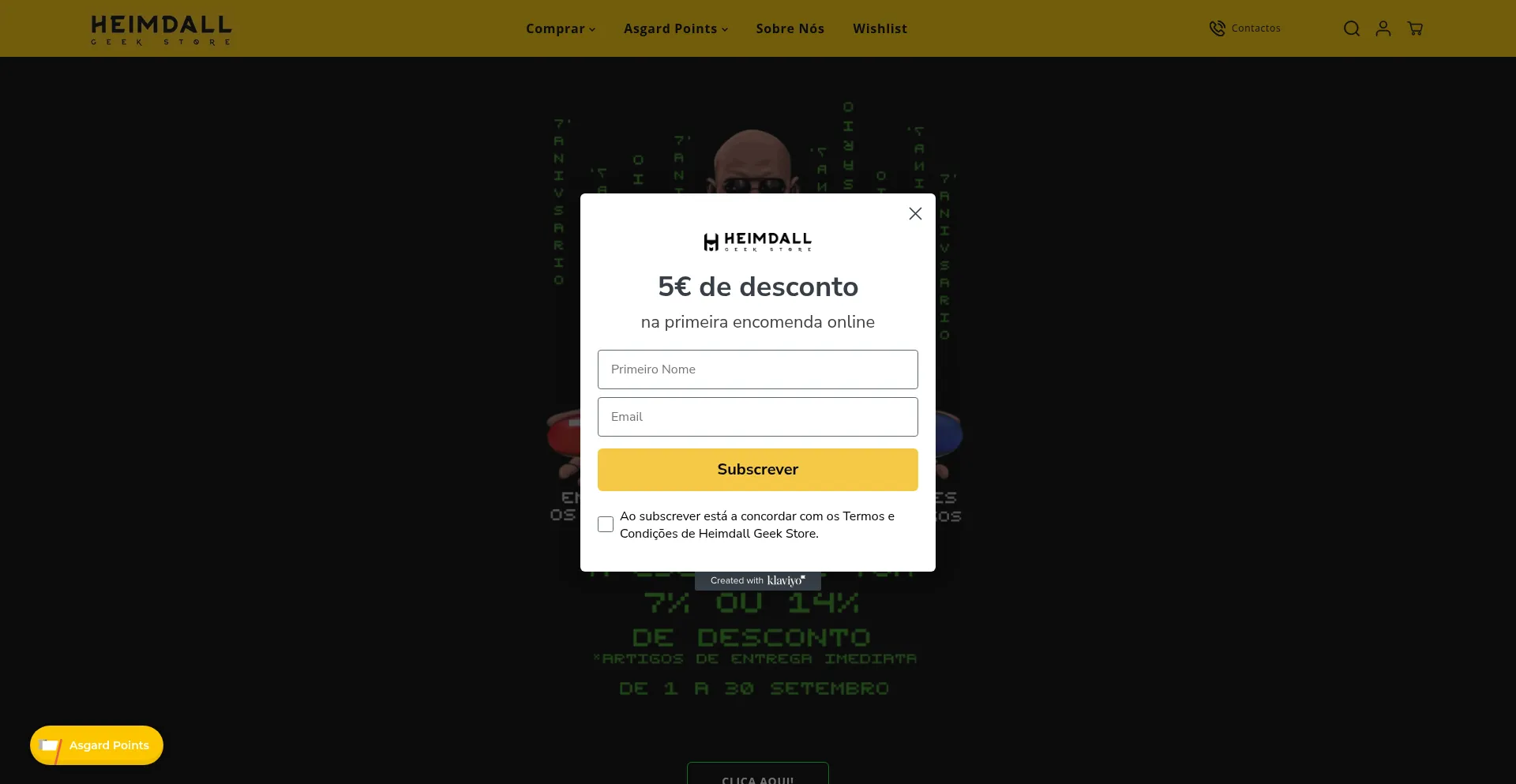 Heimdallgeekstore.pt Screenshot