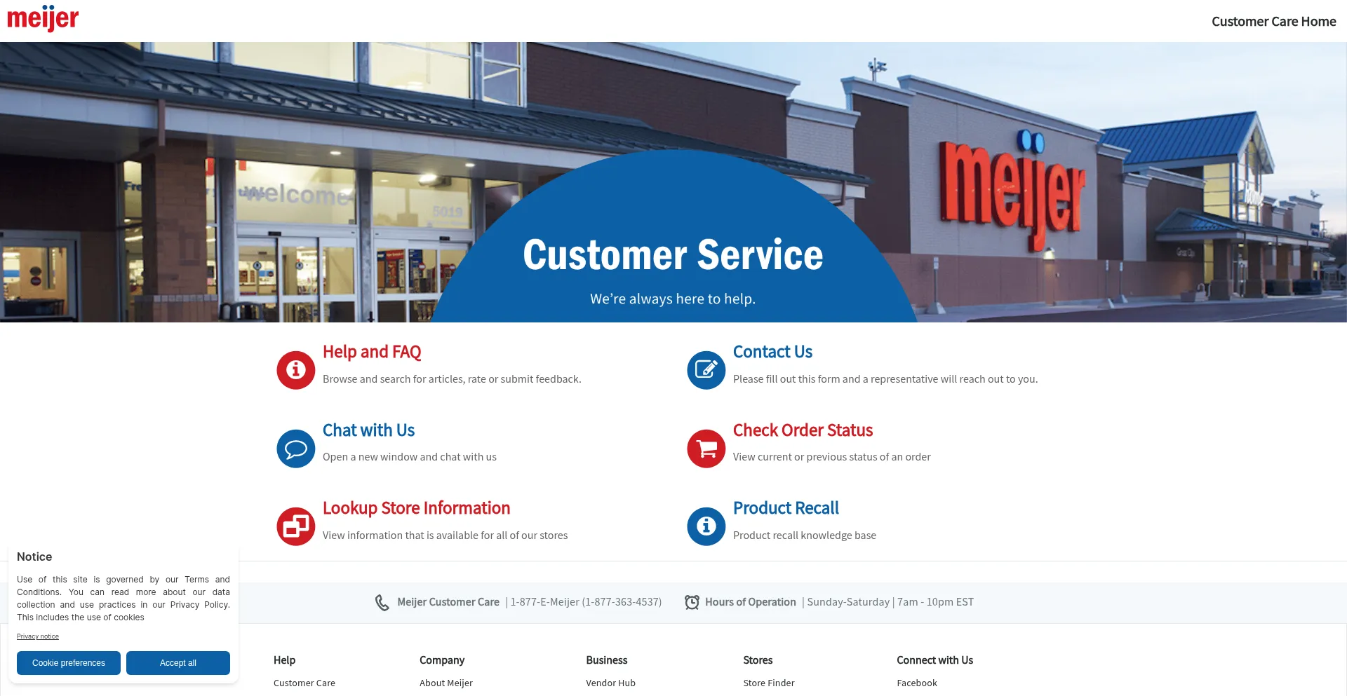 Help.meijer.com