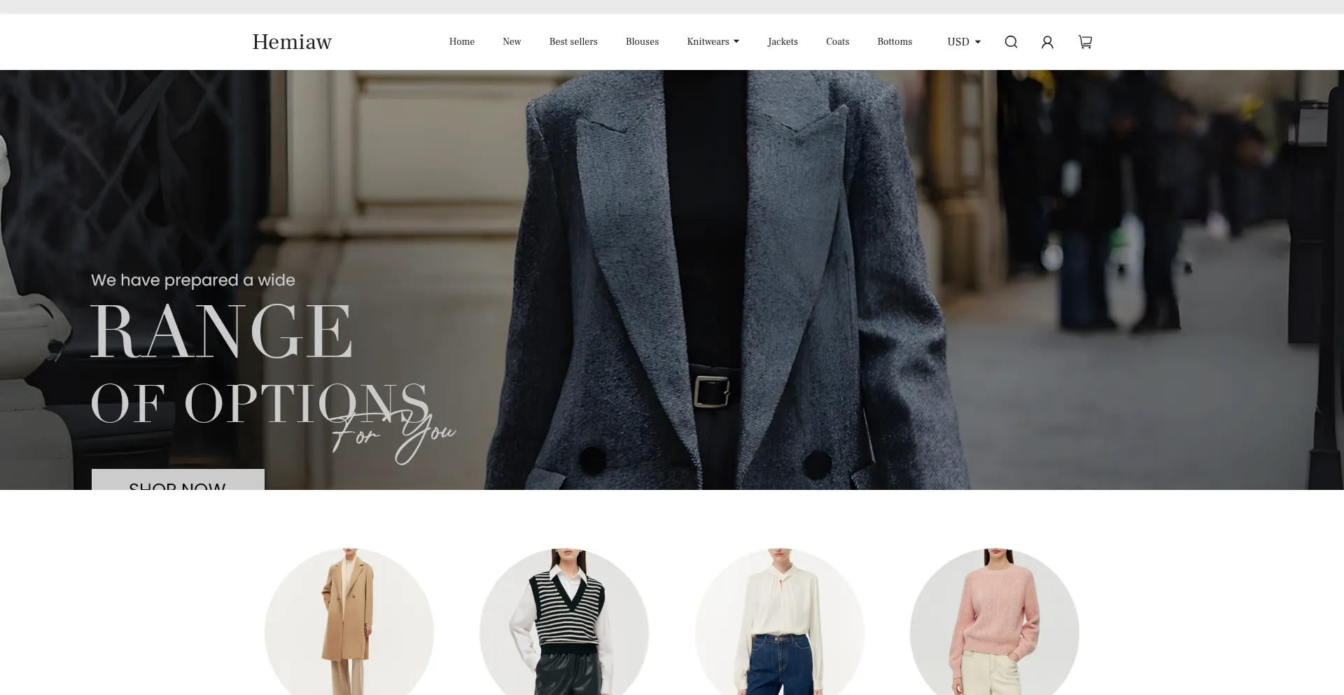 Website screenshot of Hemiaw.com