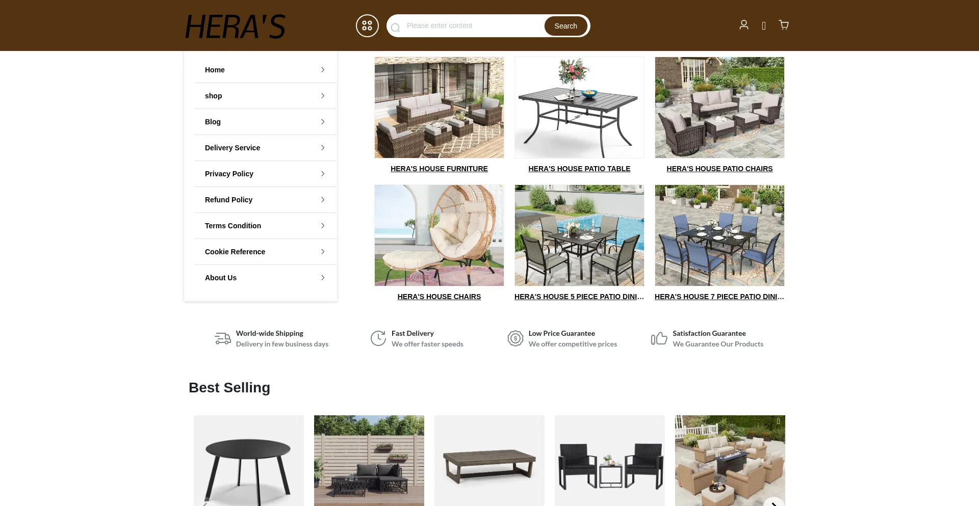 Herashousepatiofurniture.shop é Seguro e Confiável?