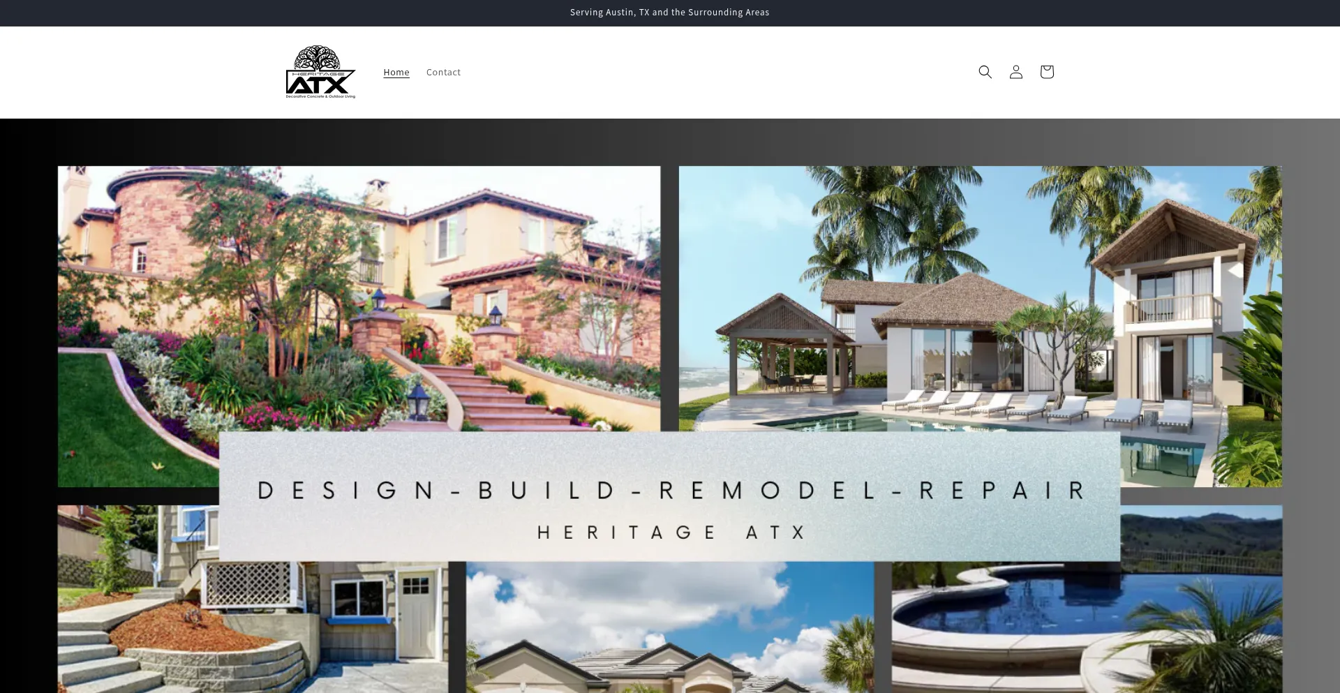 Website screenshot of Heritageatx.com