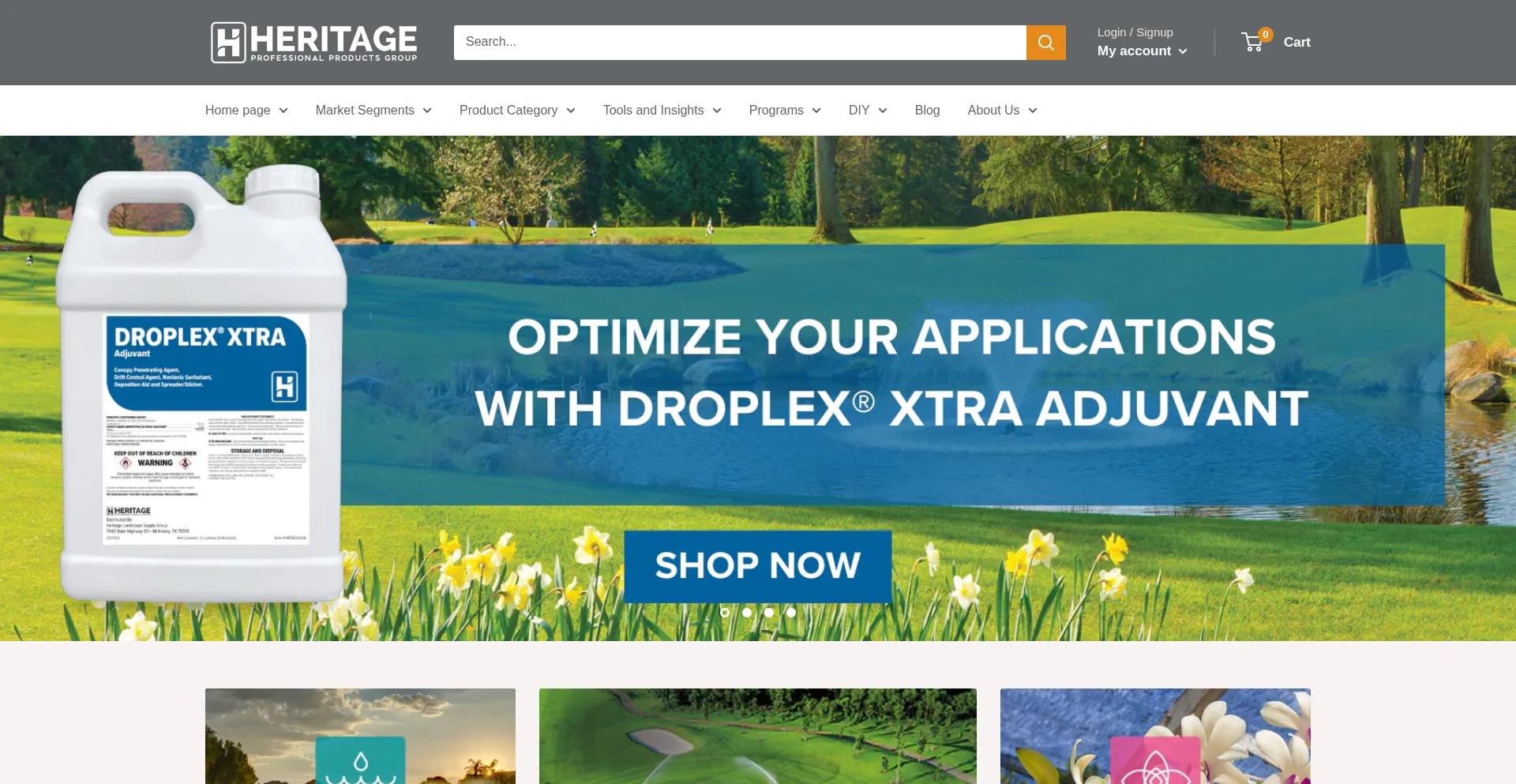 Website screenshot of Heritageppg.com