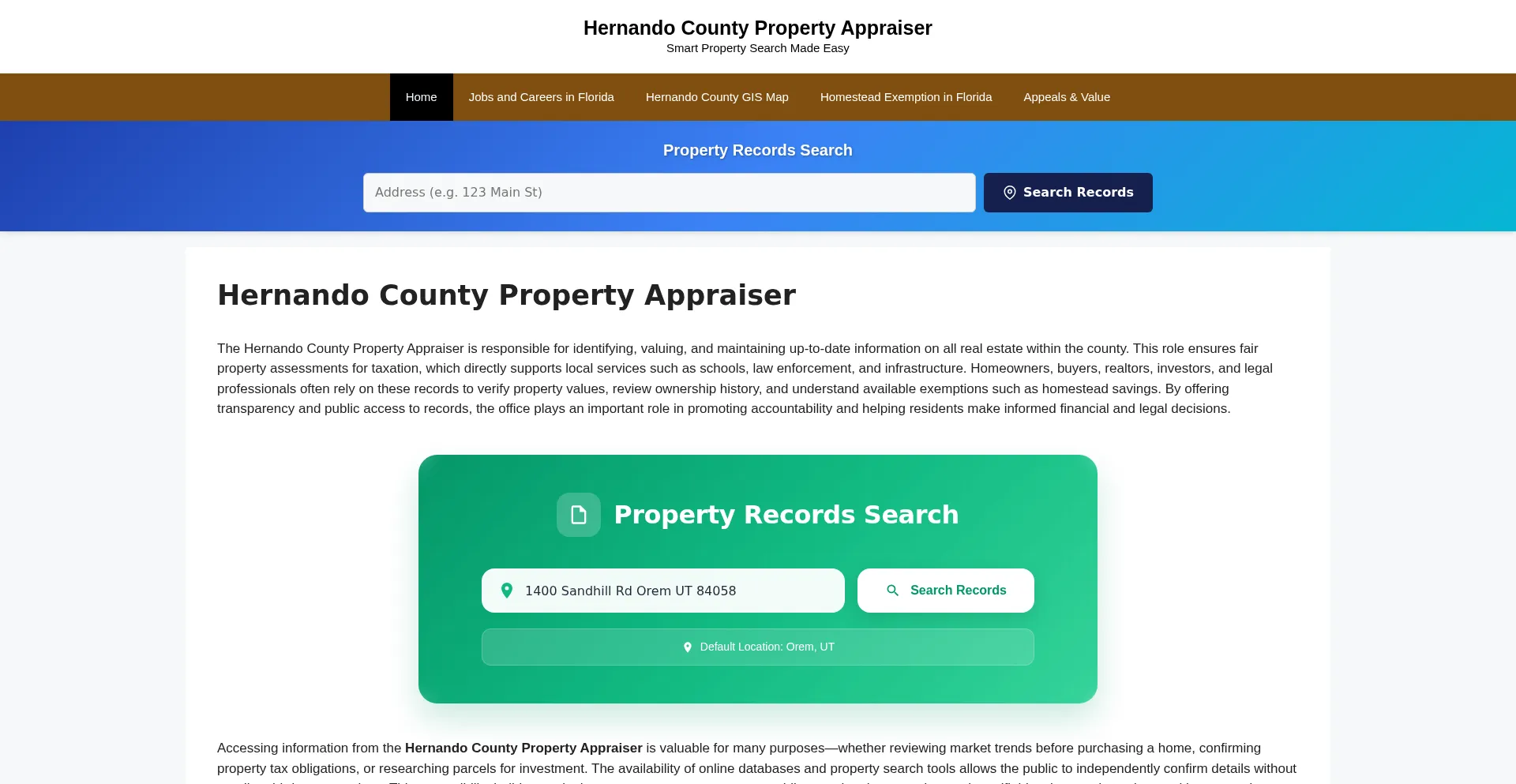 Hernandopropertyappraiser.org