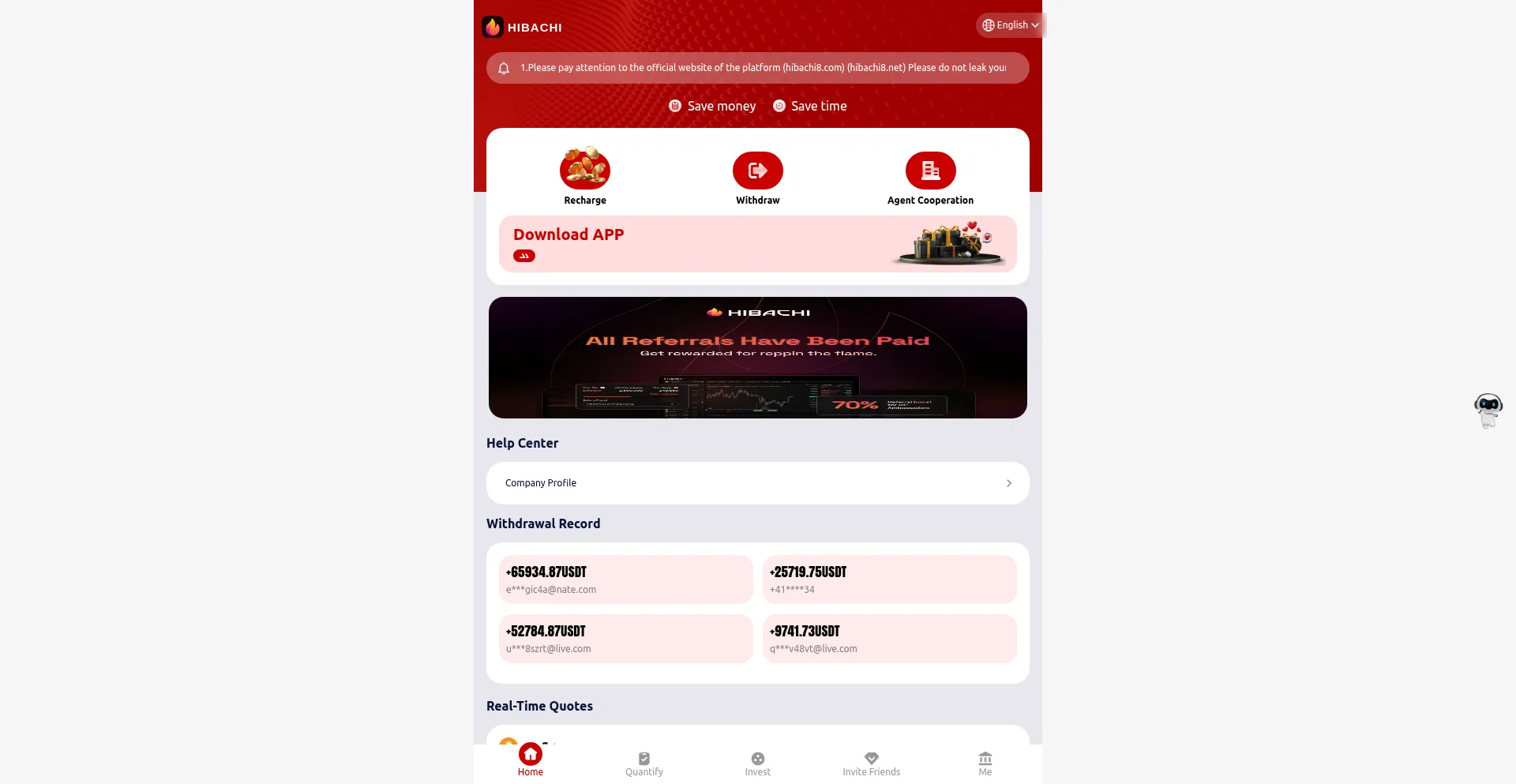 Website screenshot of Hibachi8.net