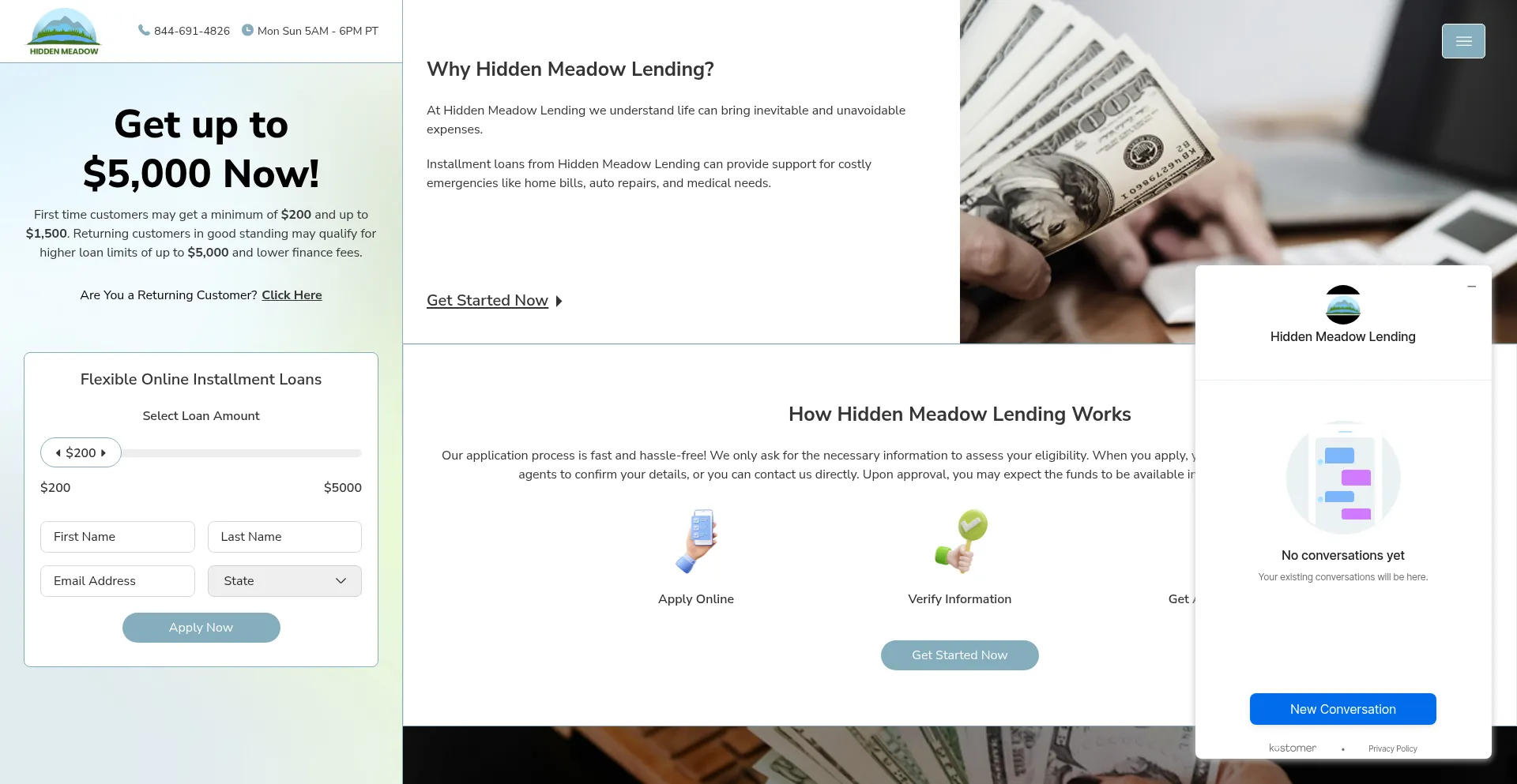 Hiddenmeadowlending.com