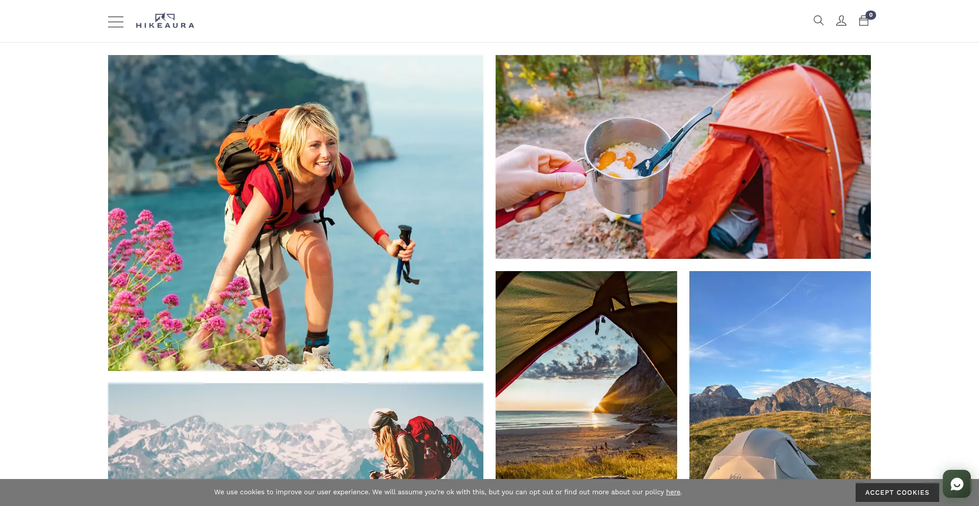 Hikeaura.com Screenshot