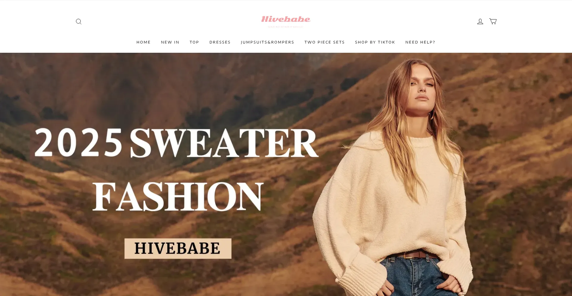 Website screenshot of Hivebabe.com