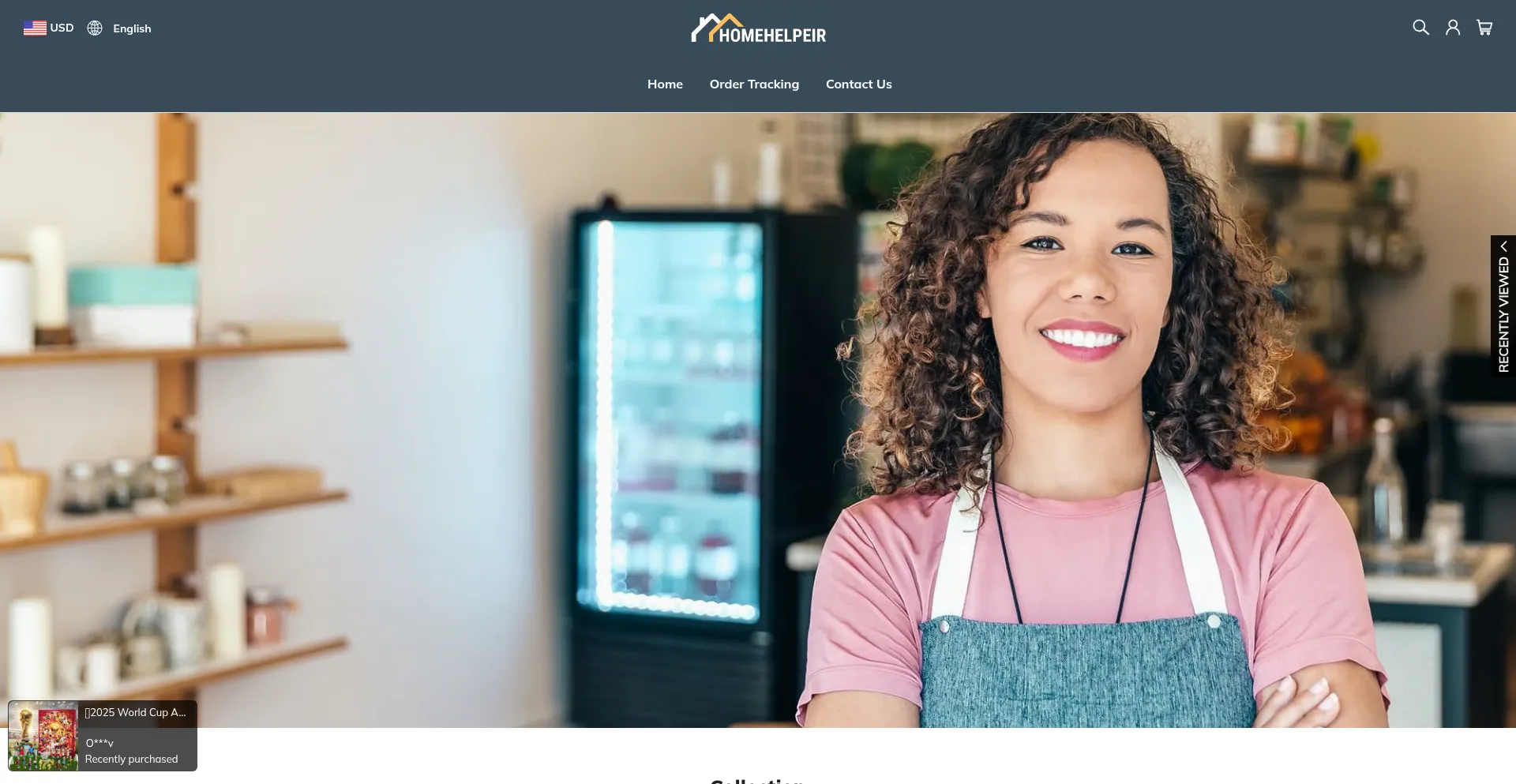 Website screenshot of Homehelpeir.com