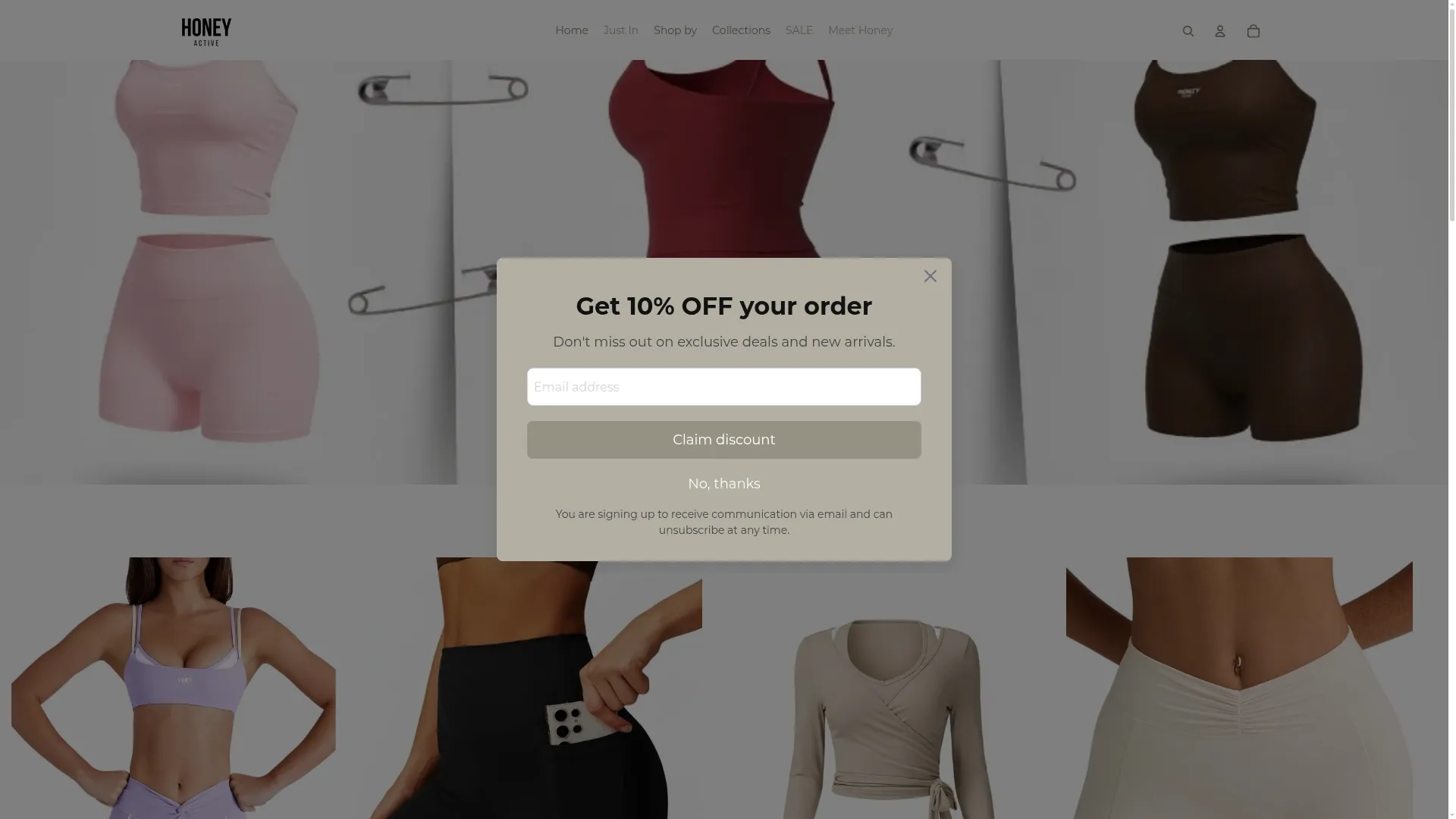 Honeyactivewear.com