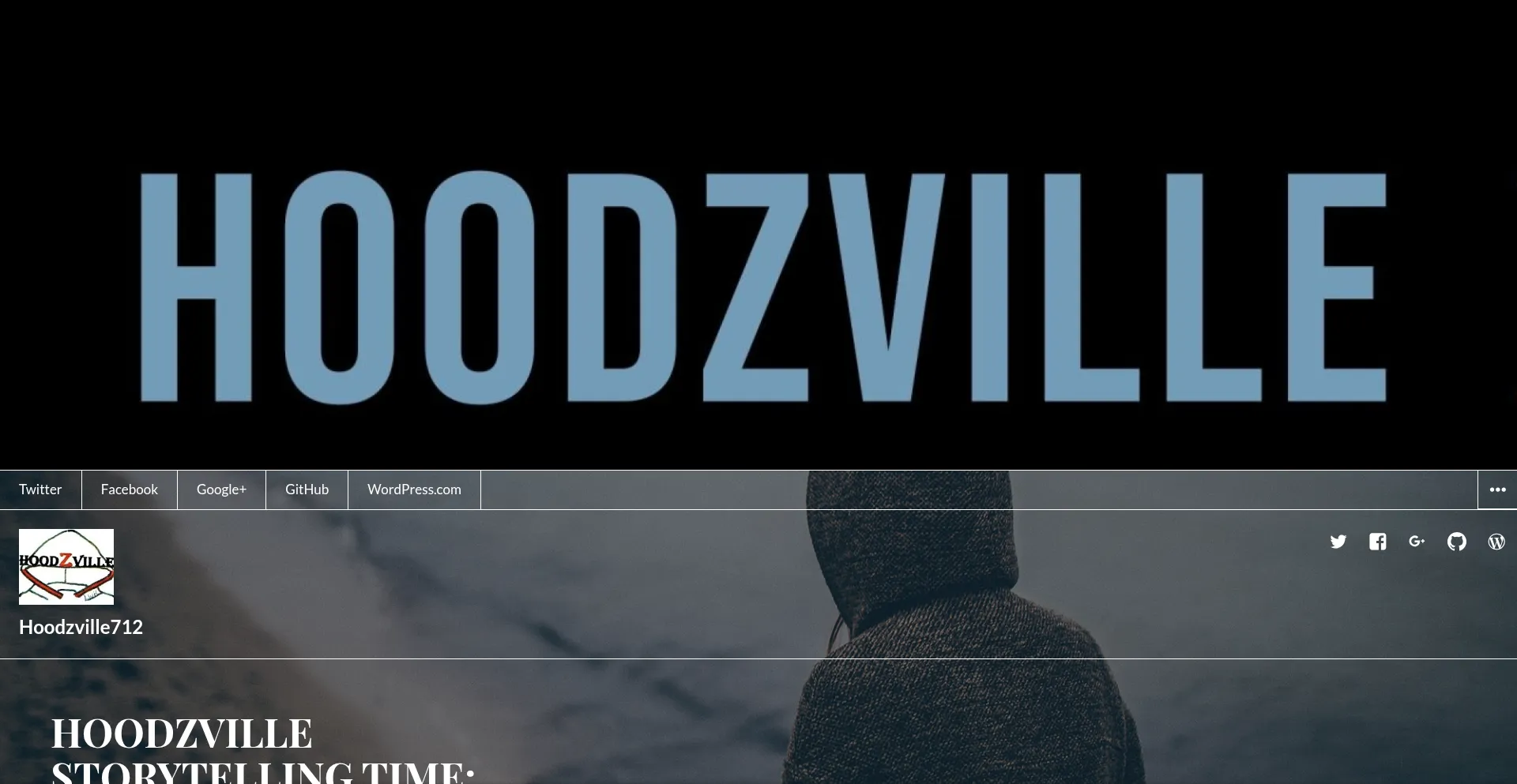 Website screenshot of Hoodzville.com