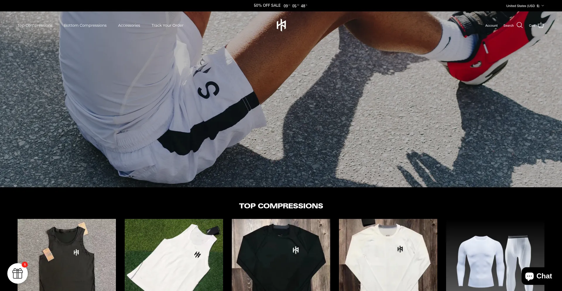 Website screenshot of Hoop-armours.com