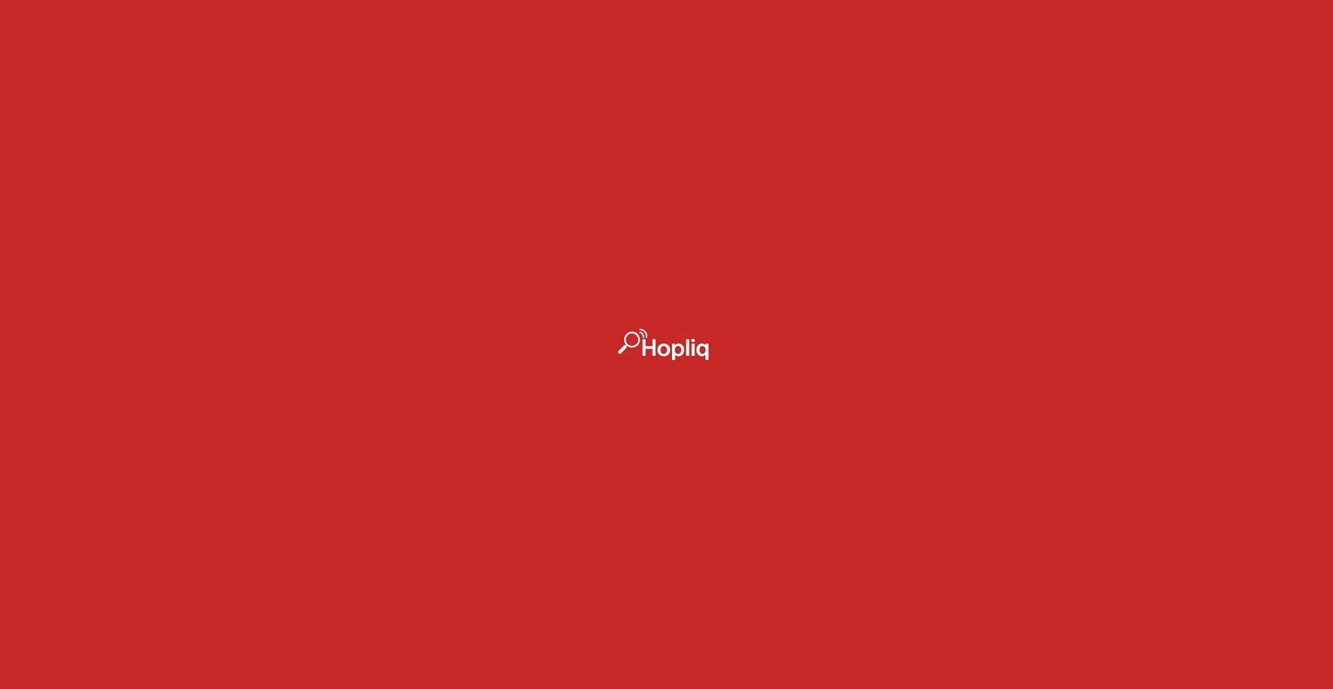 Website screenshot of Hopliq.com