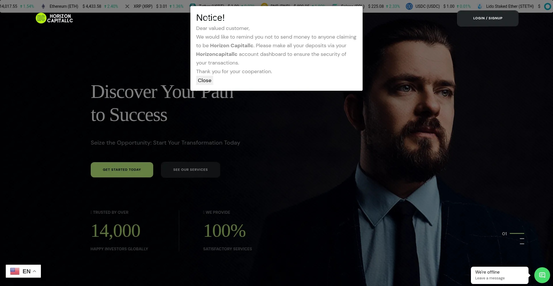 Horizoncapitallc.com é Seguro e Confiável?
