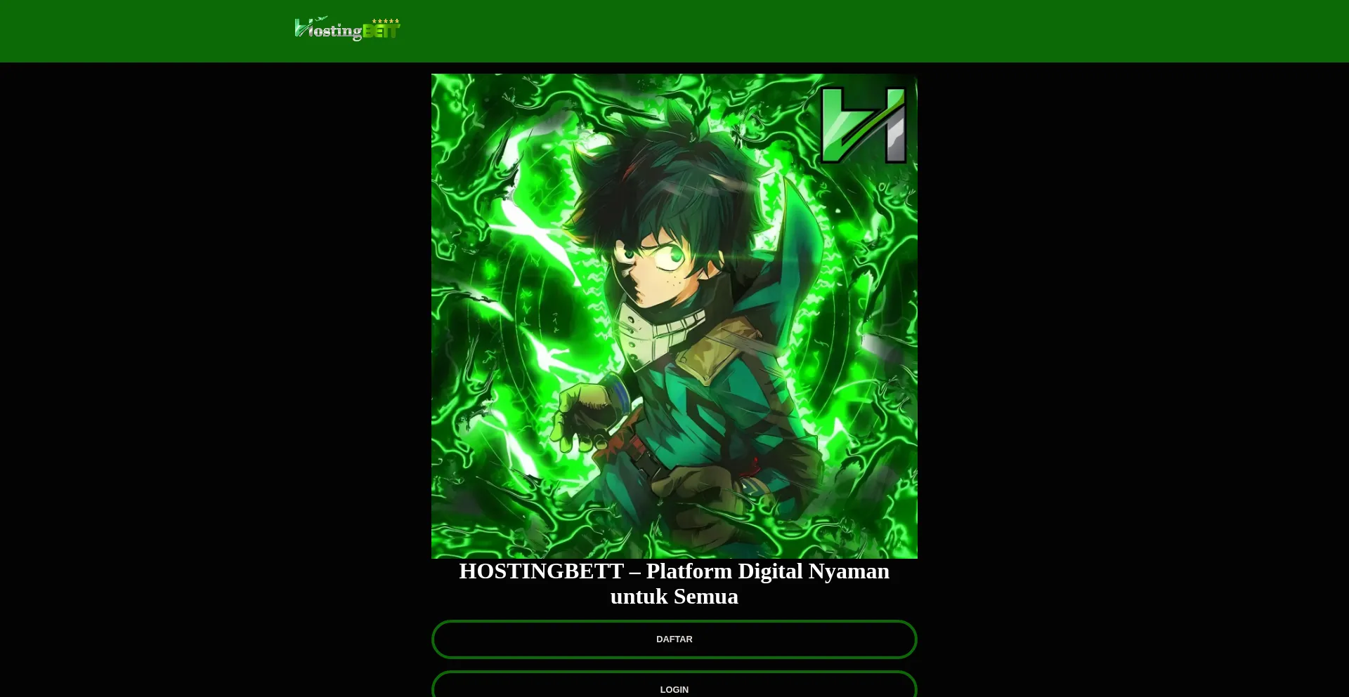 Website screenshot of Hostingbet.net