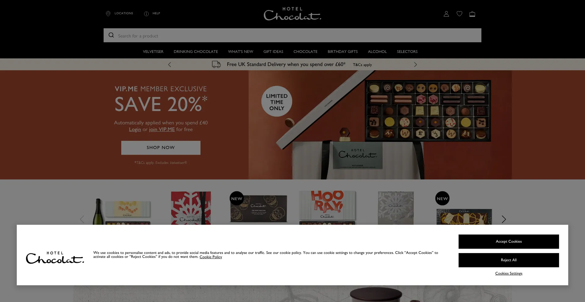 Hotelchocolat.com Screenshot