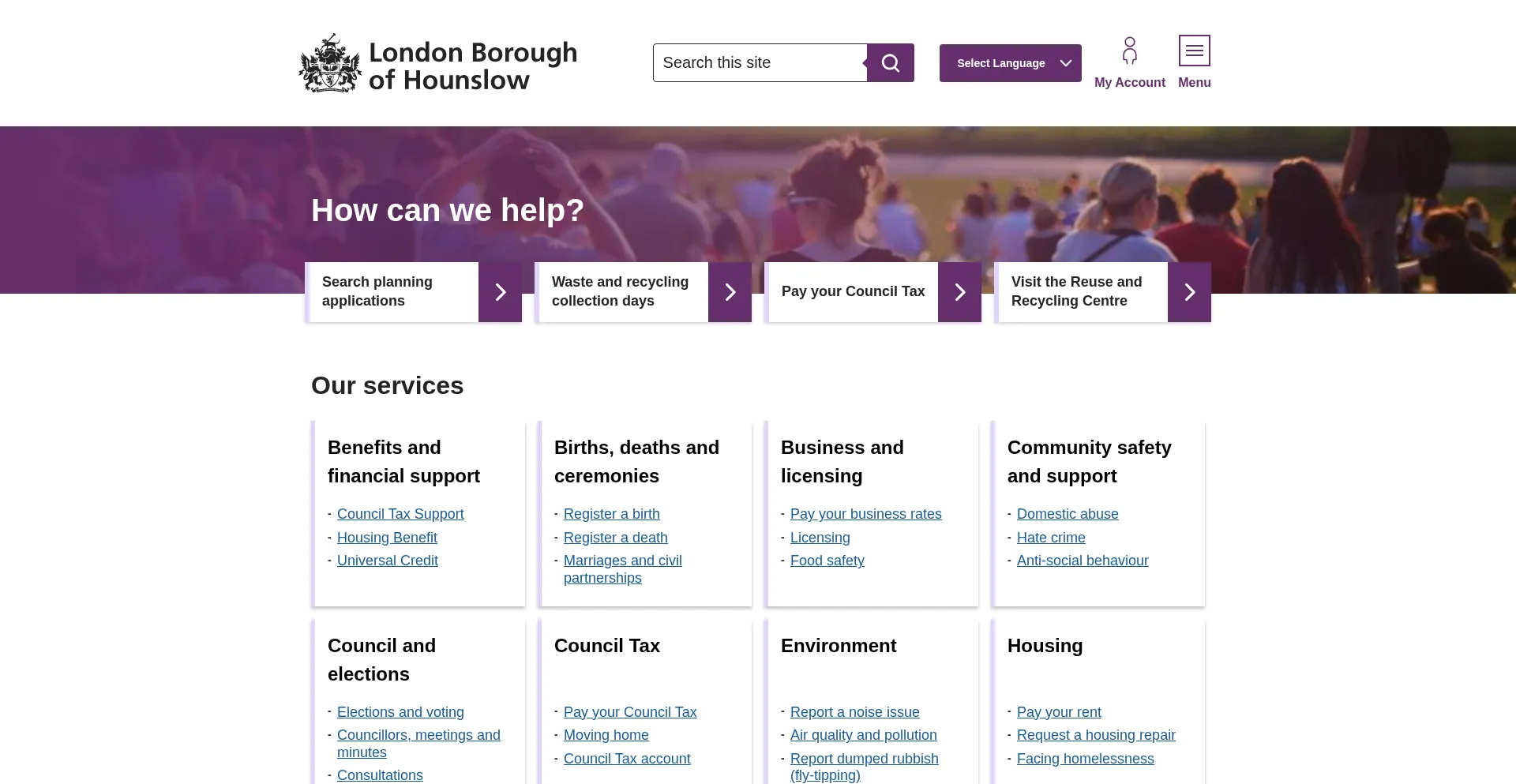 Hounslow.gov.uk é Seguro e Confiável?