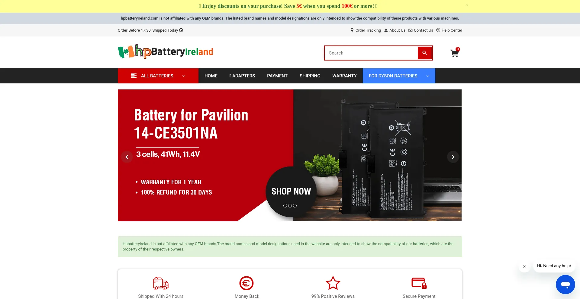 Hpbatteryireland.com é Seguro e Confiável?