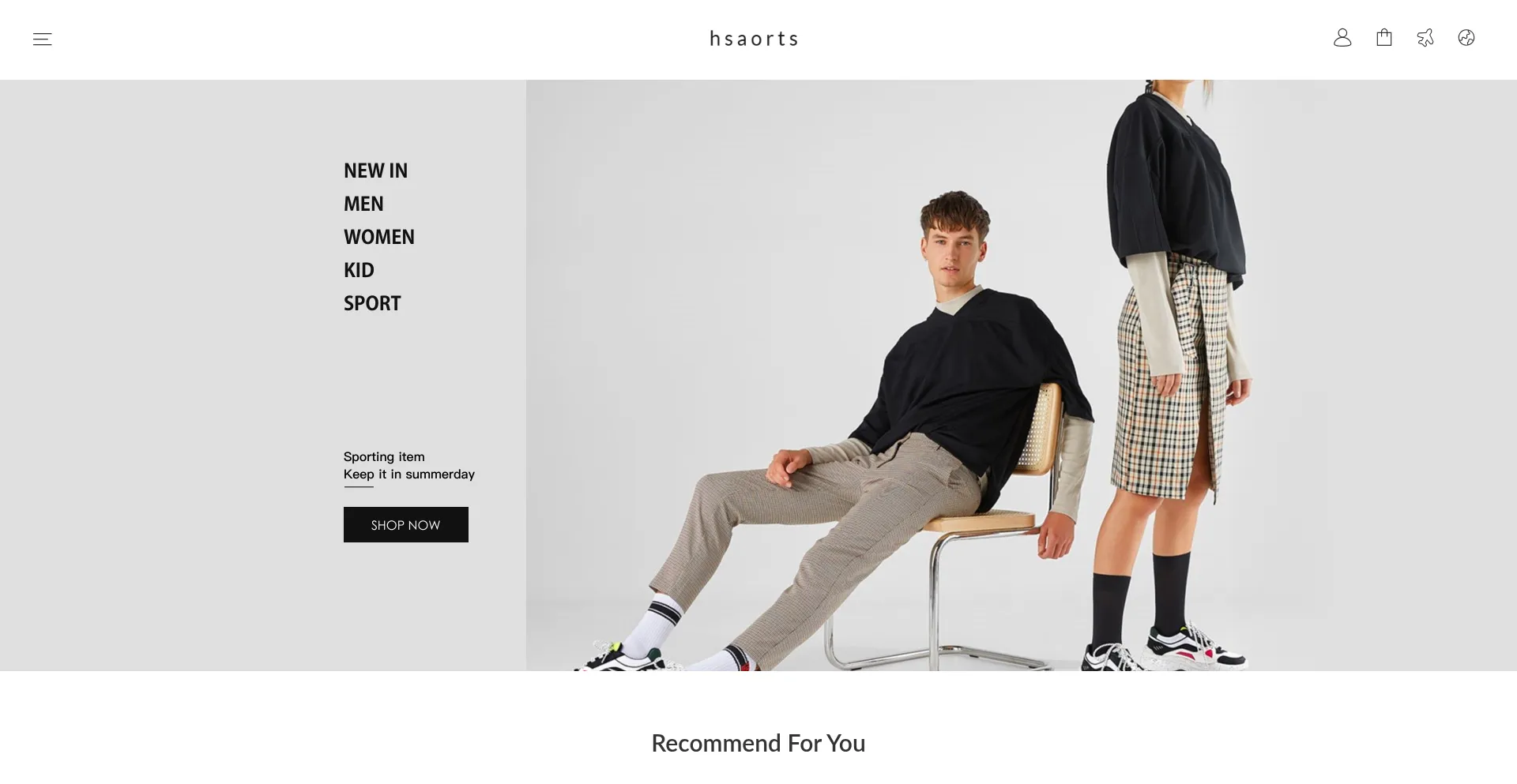 Website screenshot of Hsaorts.com