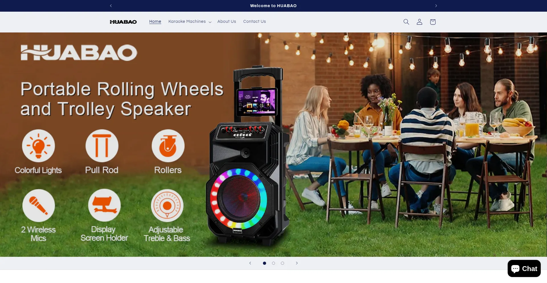 Website screenshot of Huabaosound.com