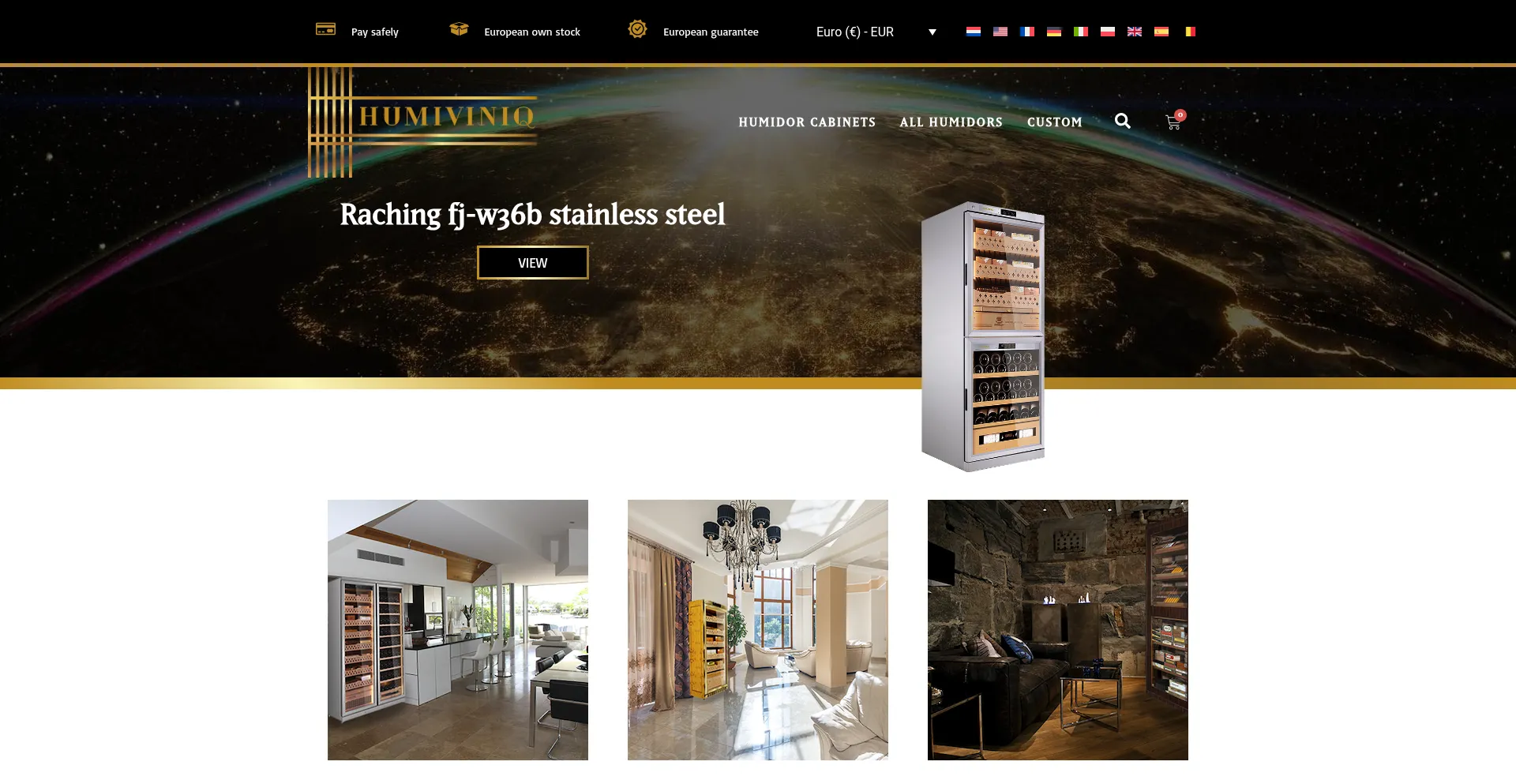 Website screenshot of Humiviniq.com