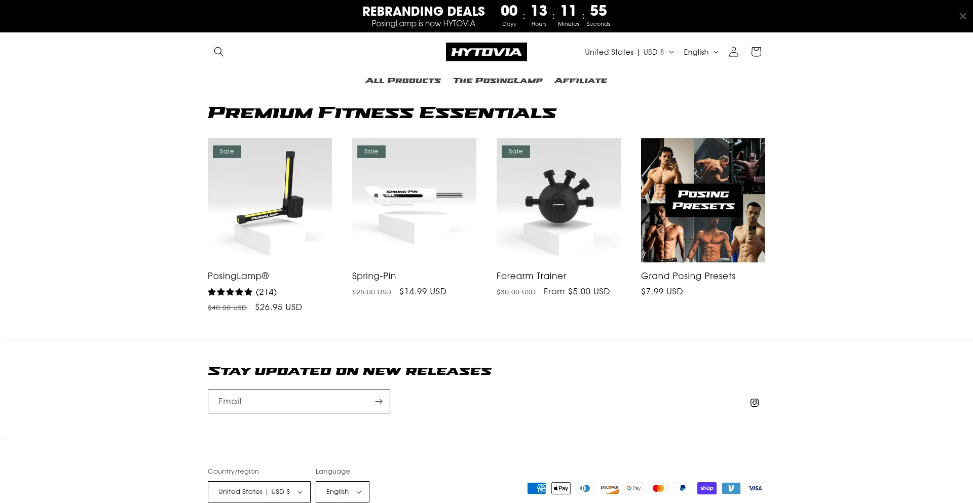 Website screenshot of Hytovia.com