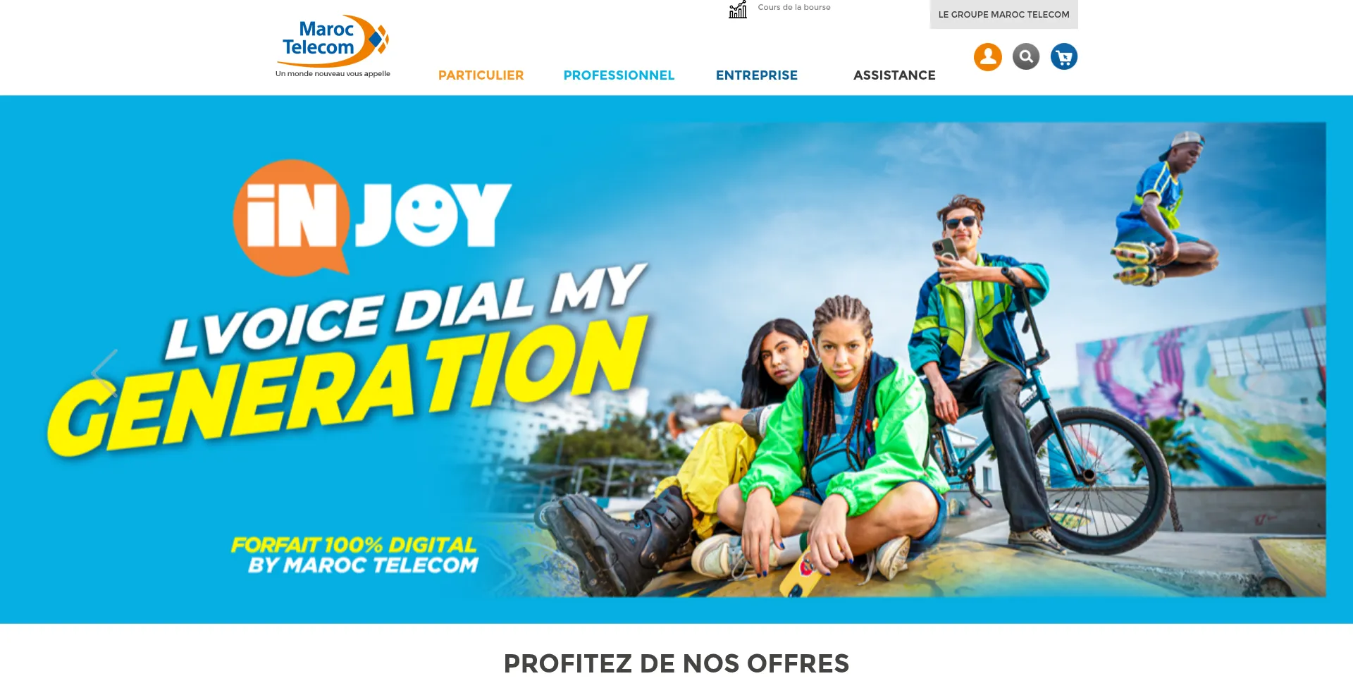 Website screenshot of Iam.ma