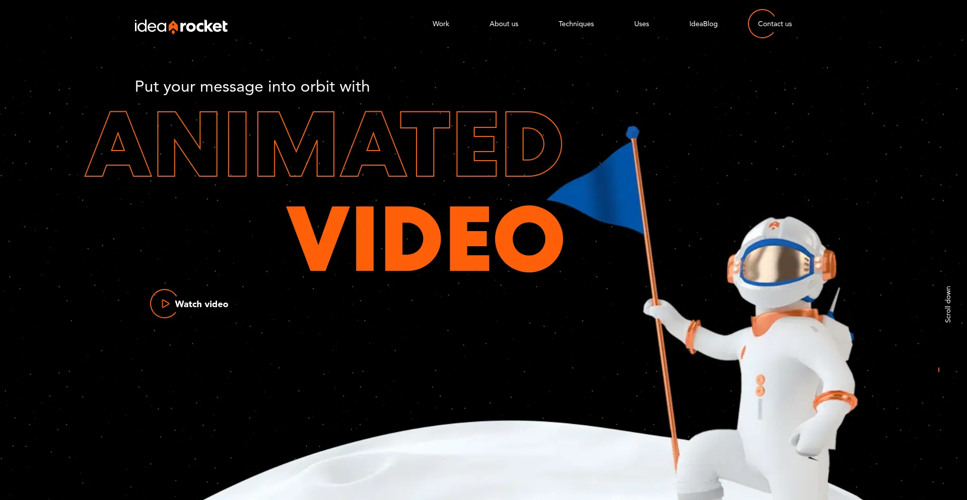 Website screenshot of Idearocketanimation.com