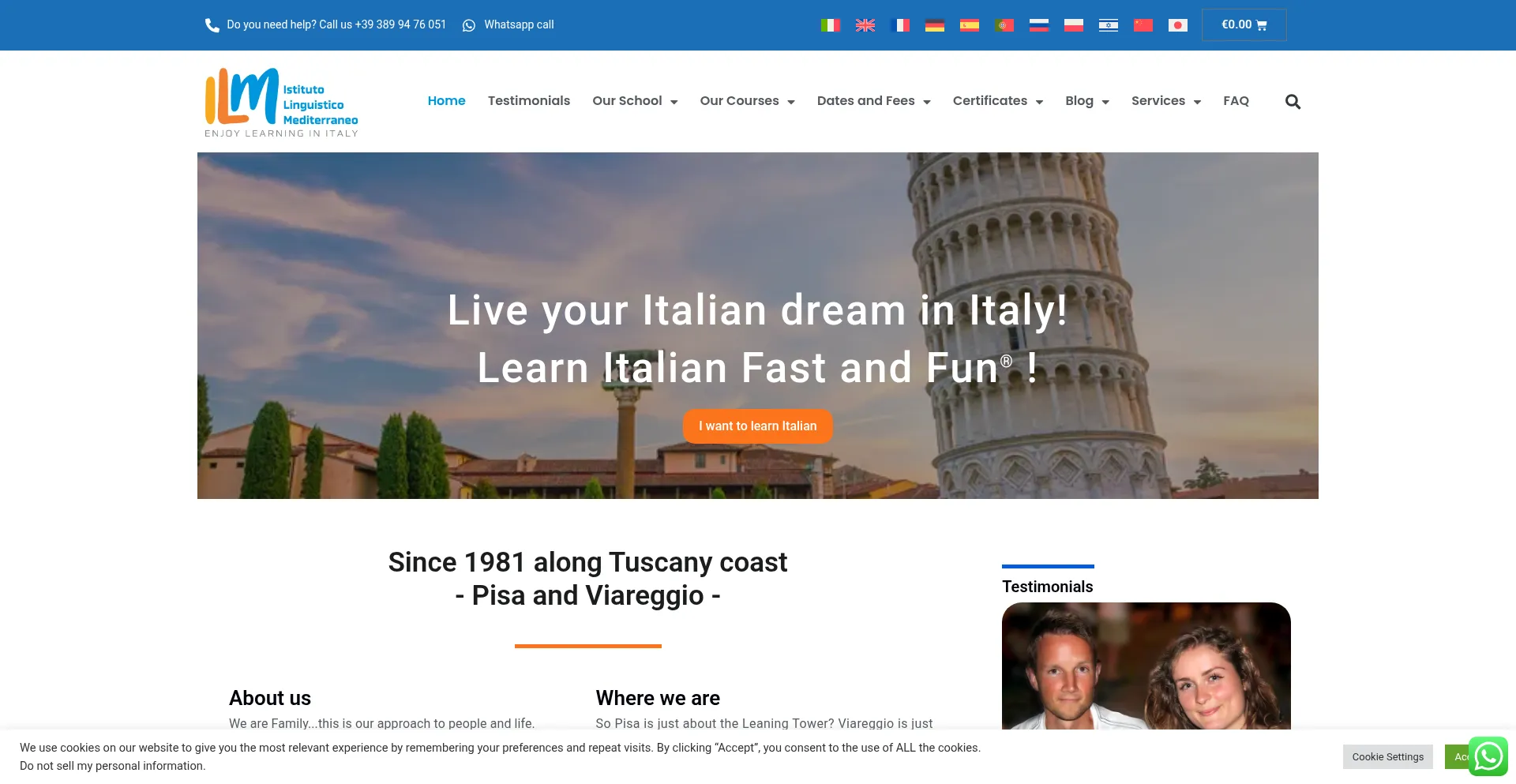 Website screenshot of Ilm.it