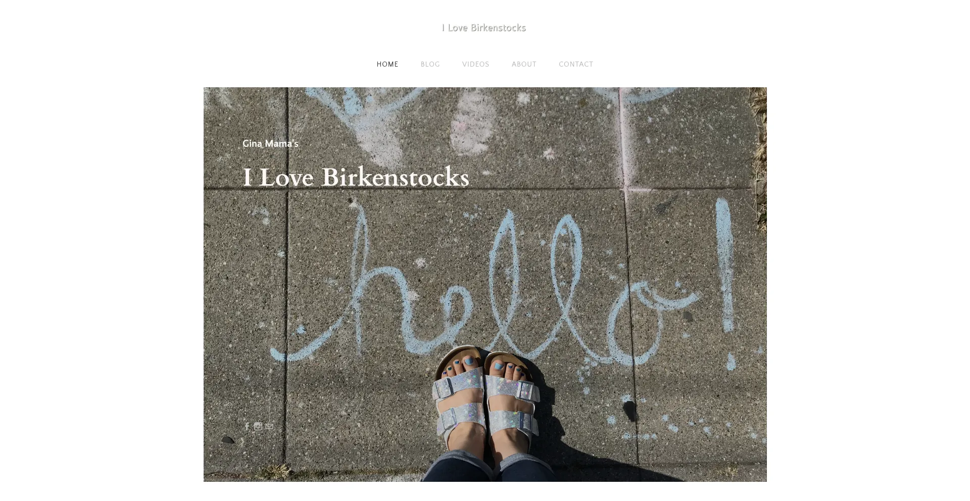 Website screenshot of Ilovebirkenstocks.com