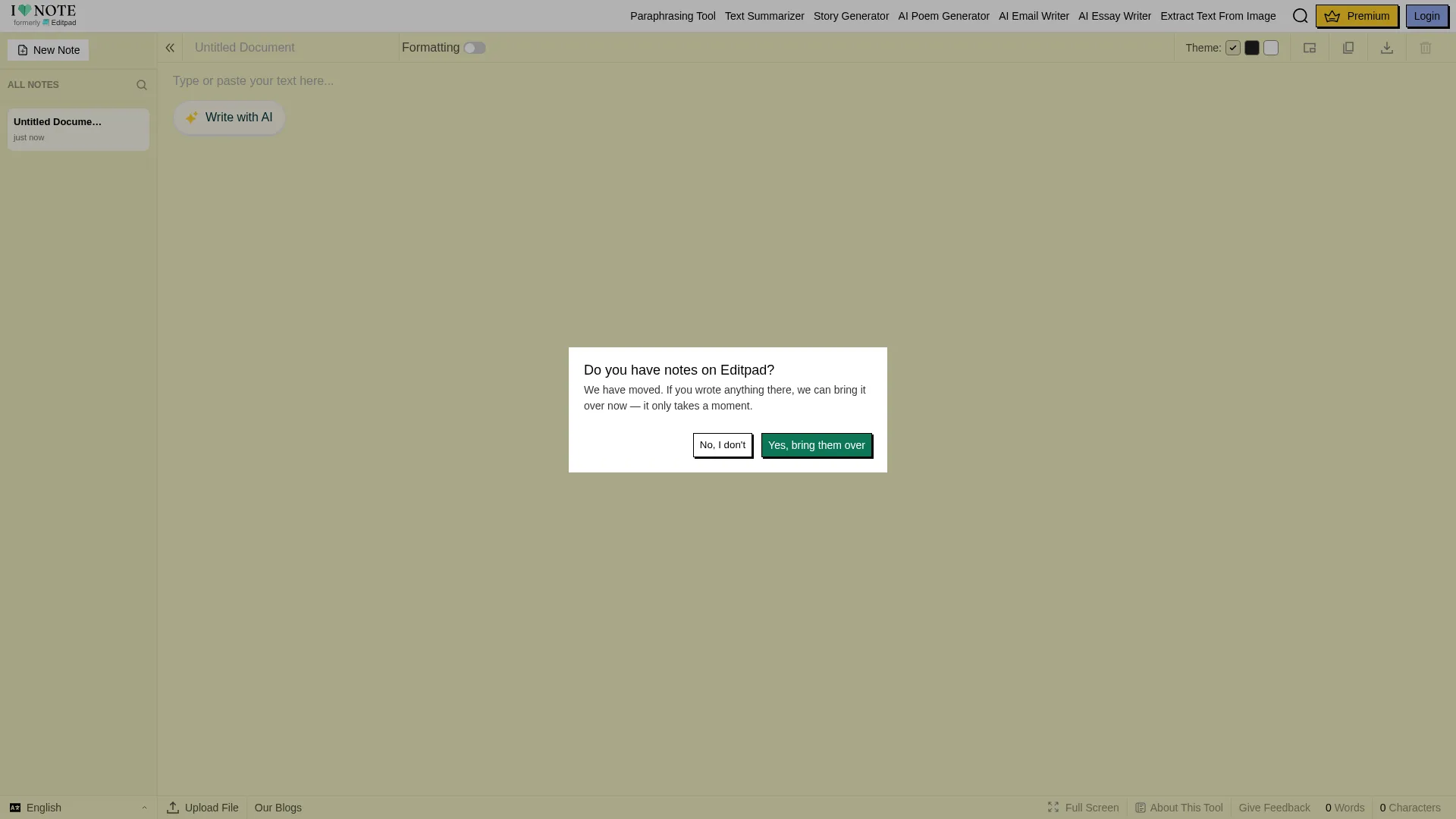 Ilovenote.net