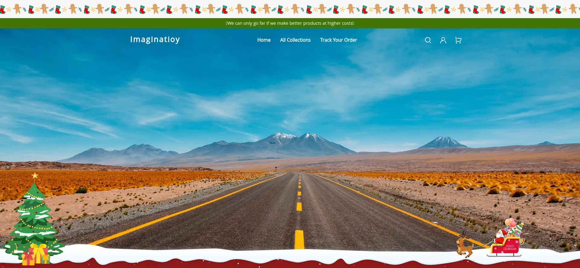 Website screenshot of Imaginatioy.com