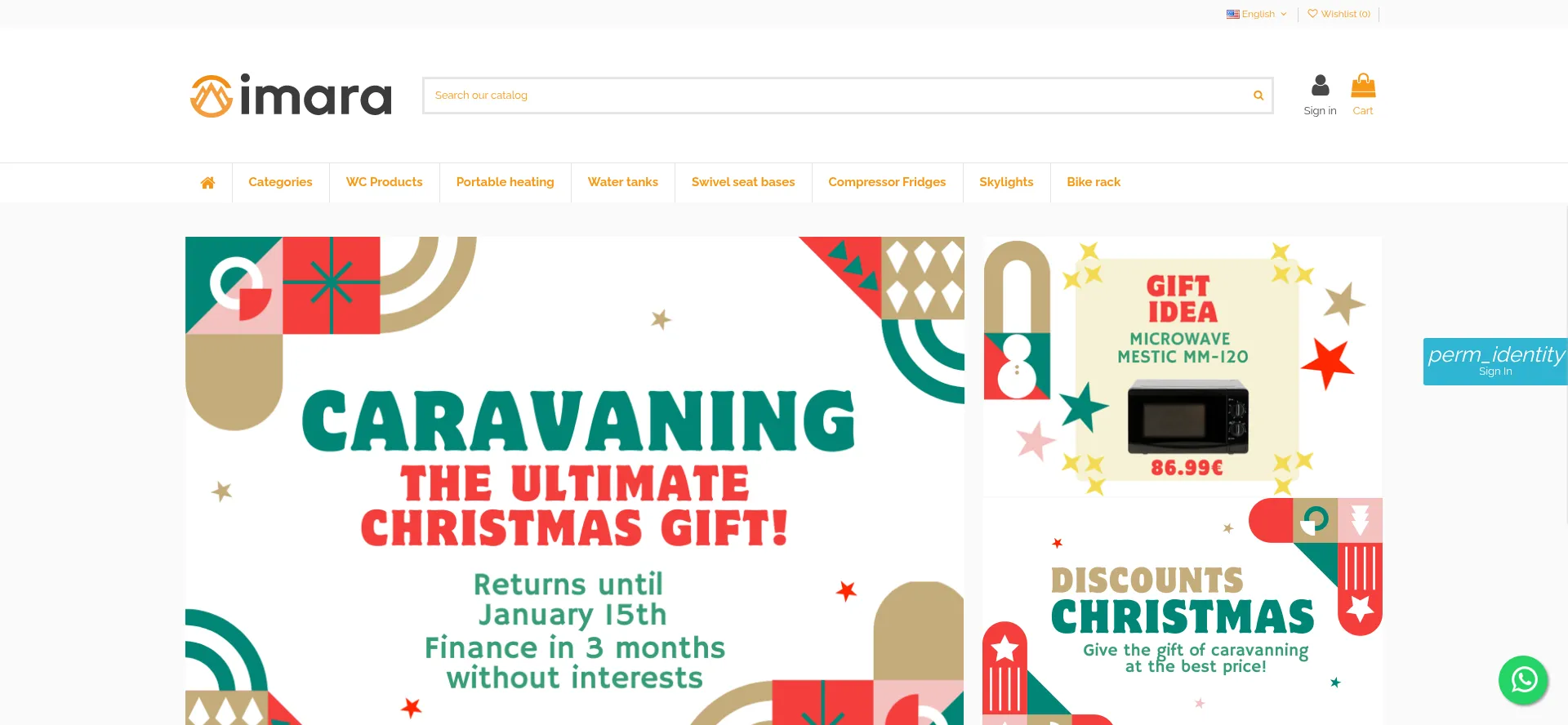 Website screenshot of Imara.es