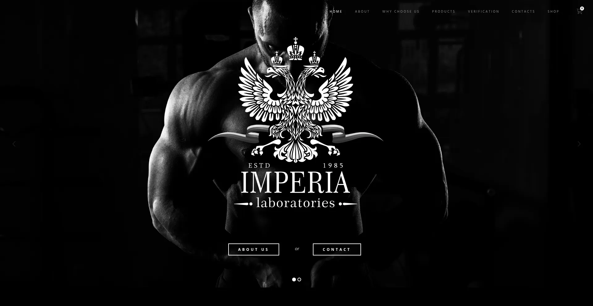 Website screenshot of Imperia-labs.com