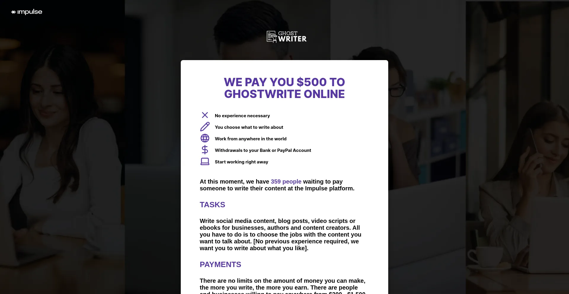Impulseghostwriter.com é Seguro e Confiável?
