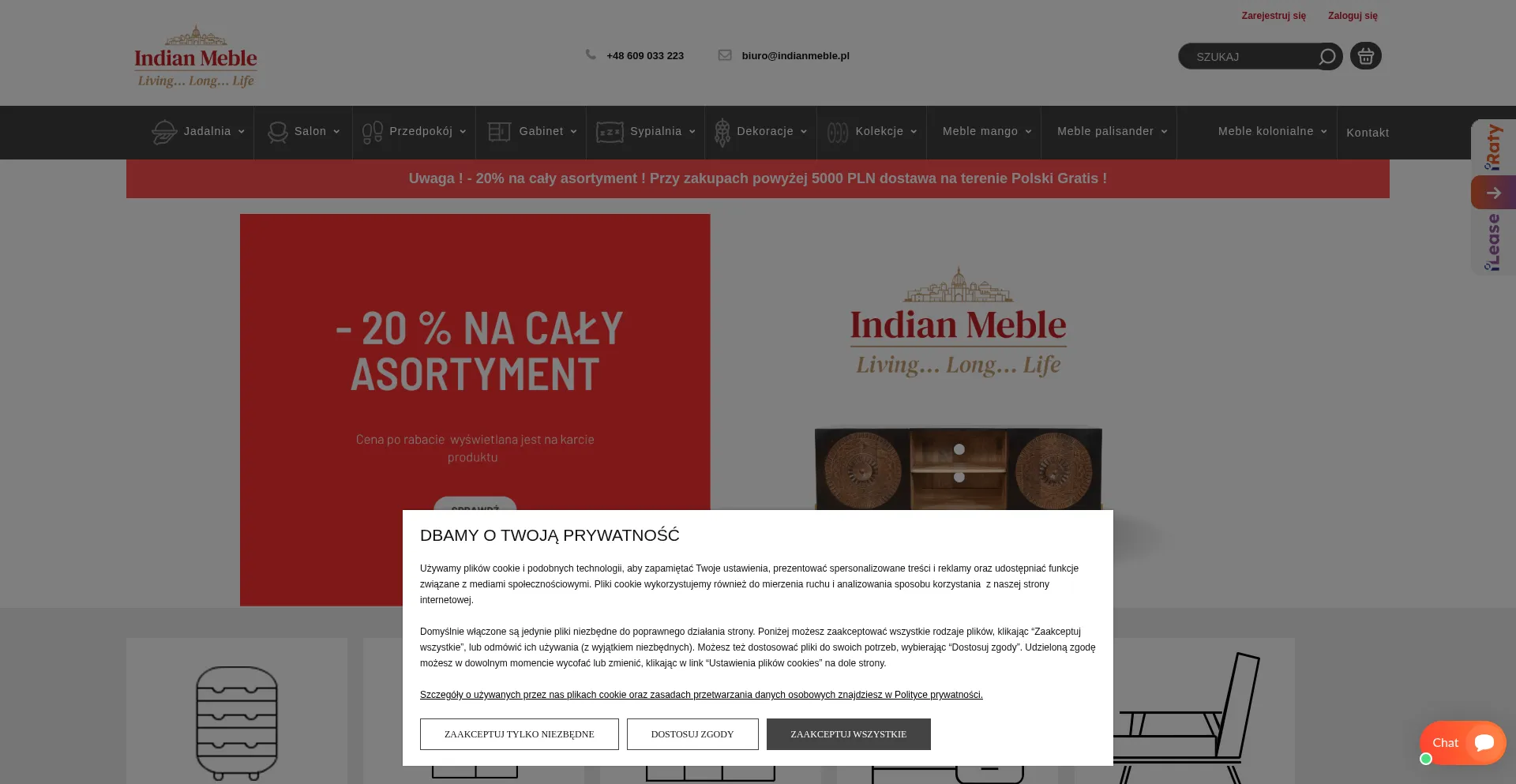 Indianmeble.pl Screenshot