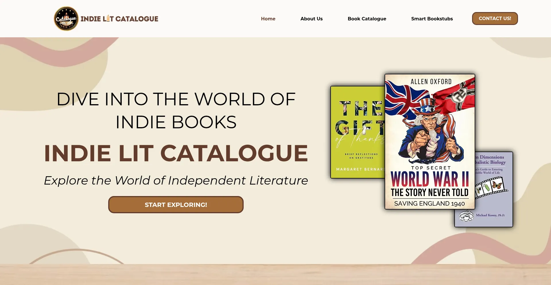 Website screenshot of Indielitcatalogue.com