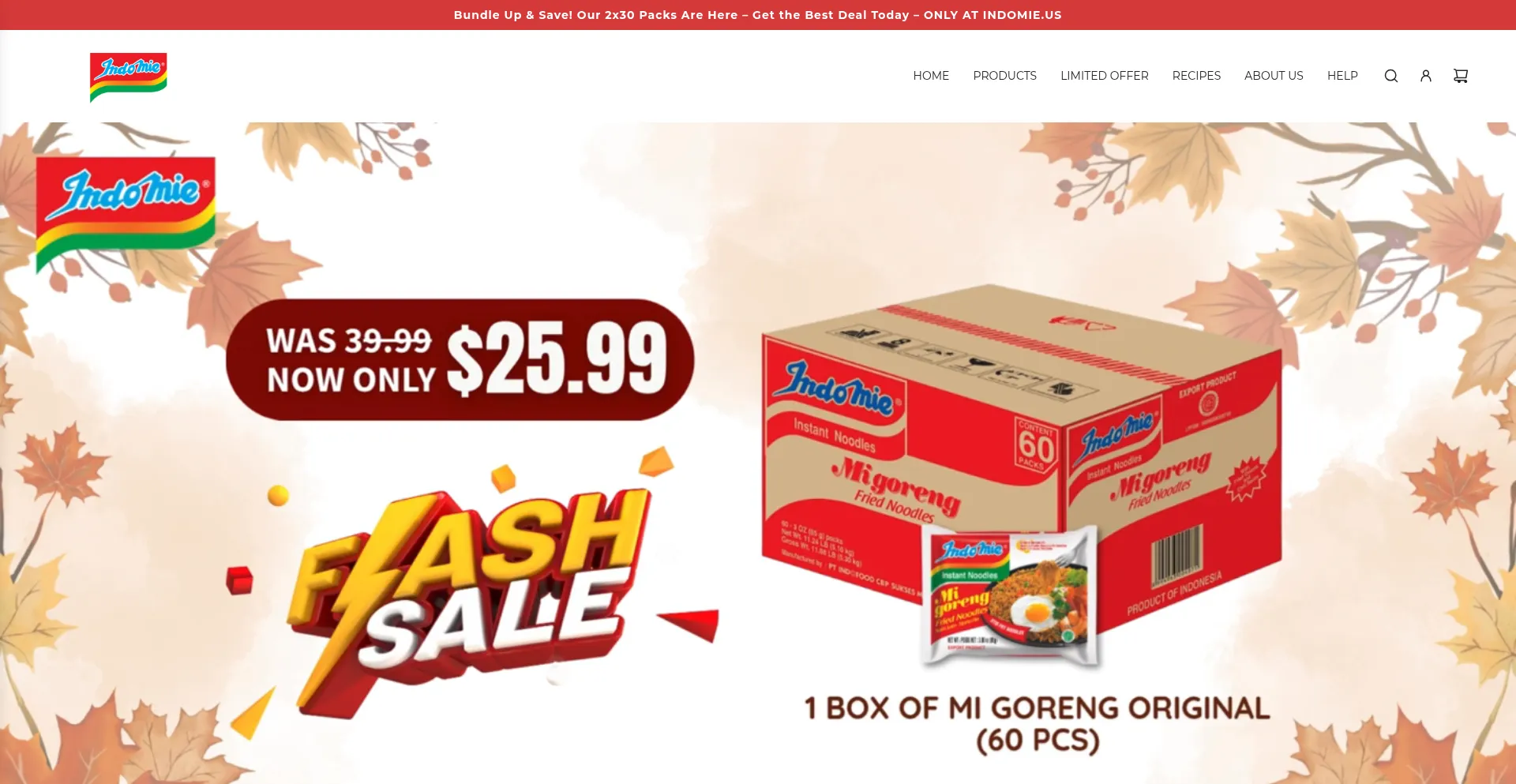Indomie.us Screenshot