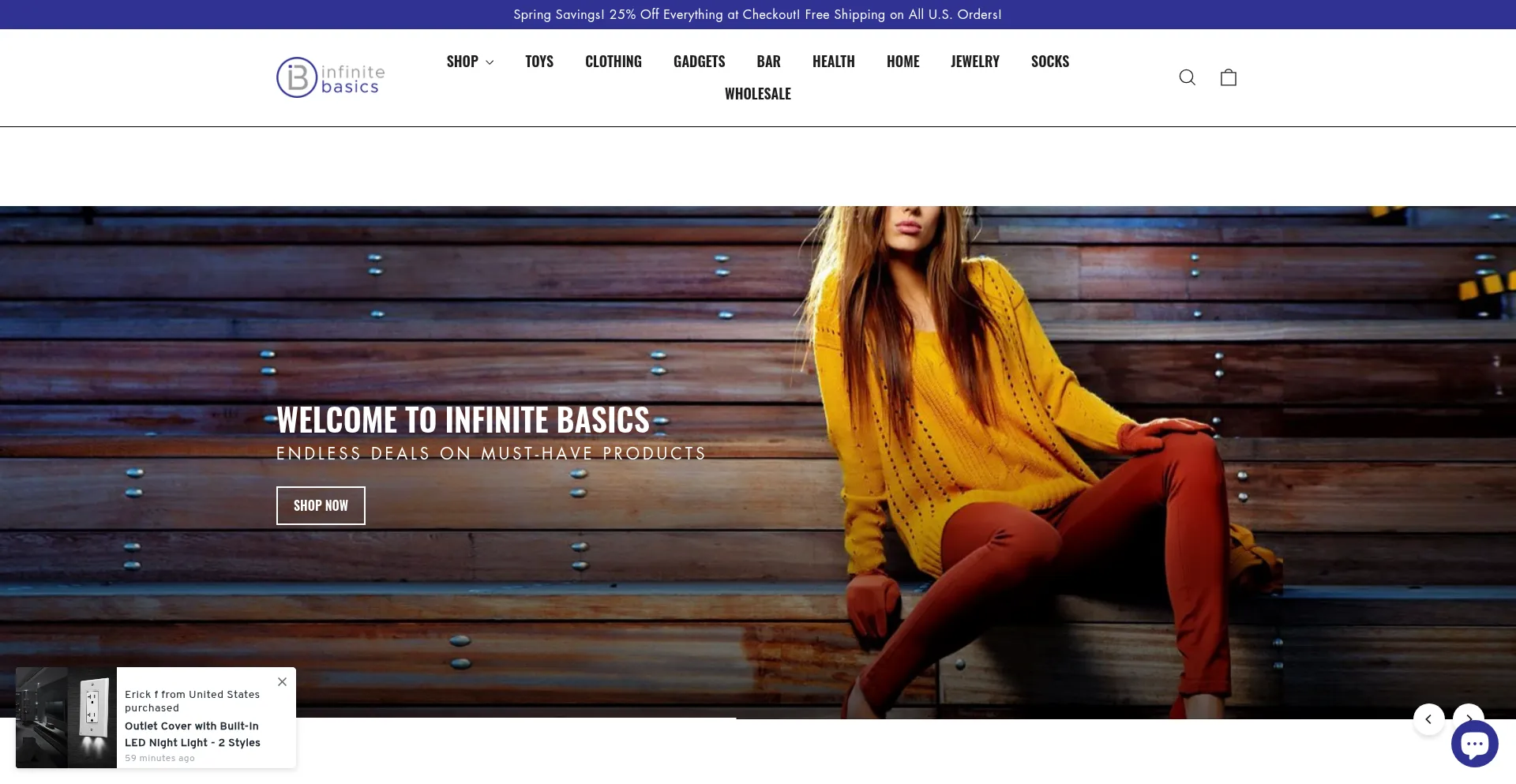 Infinitebasics.com Screenshot