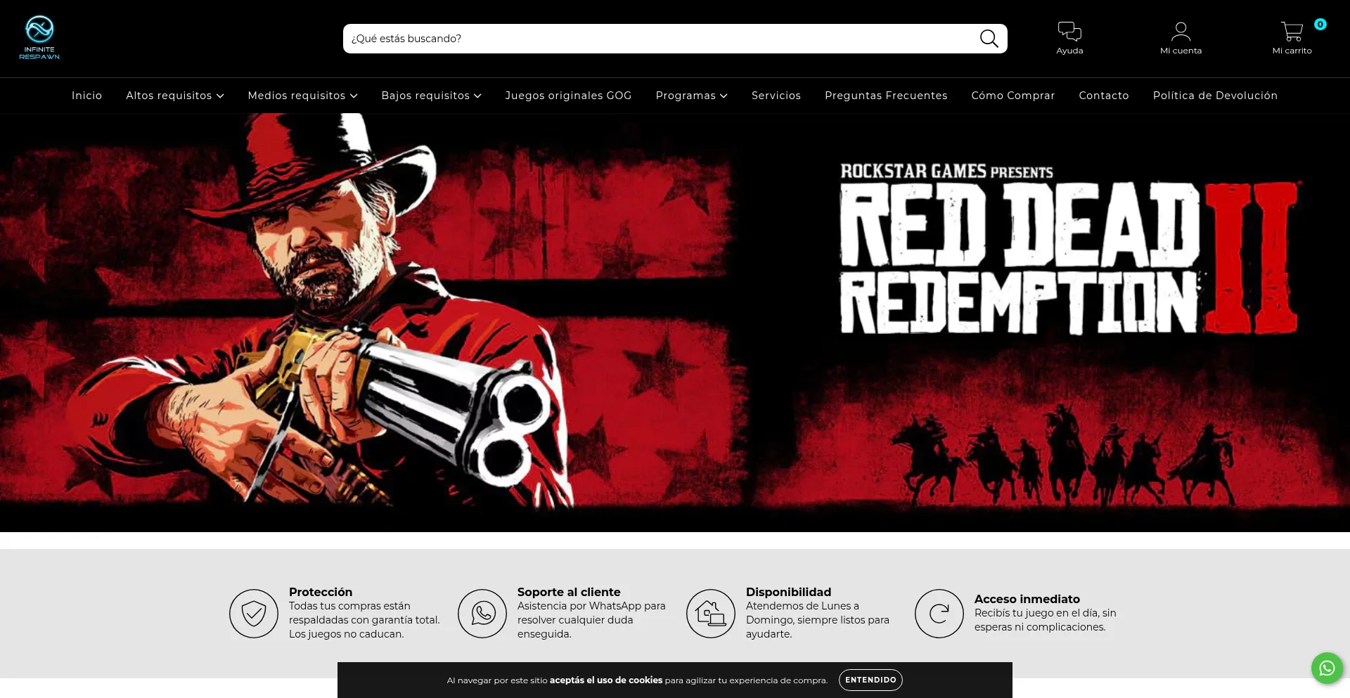 Infiniterespawn.mitiendanube.com