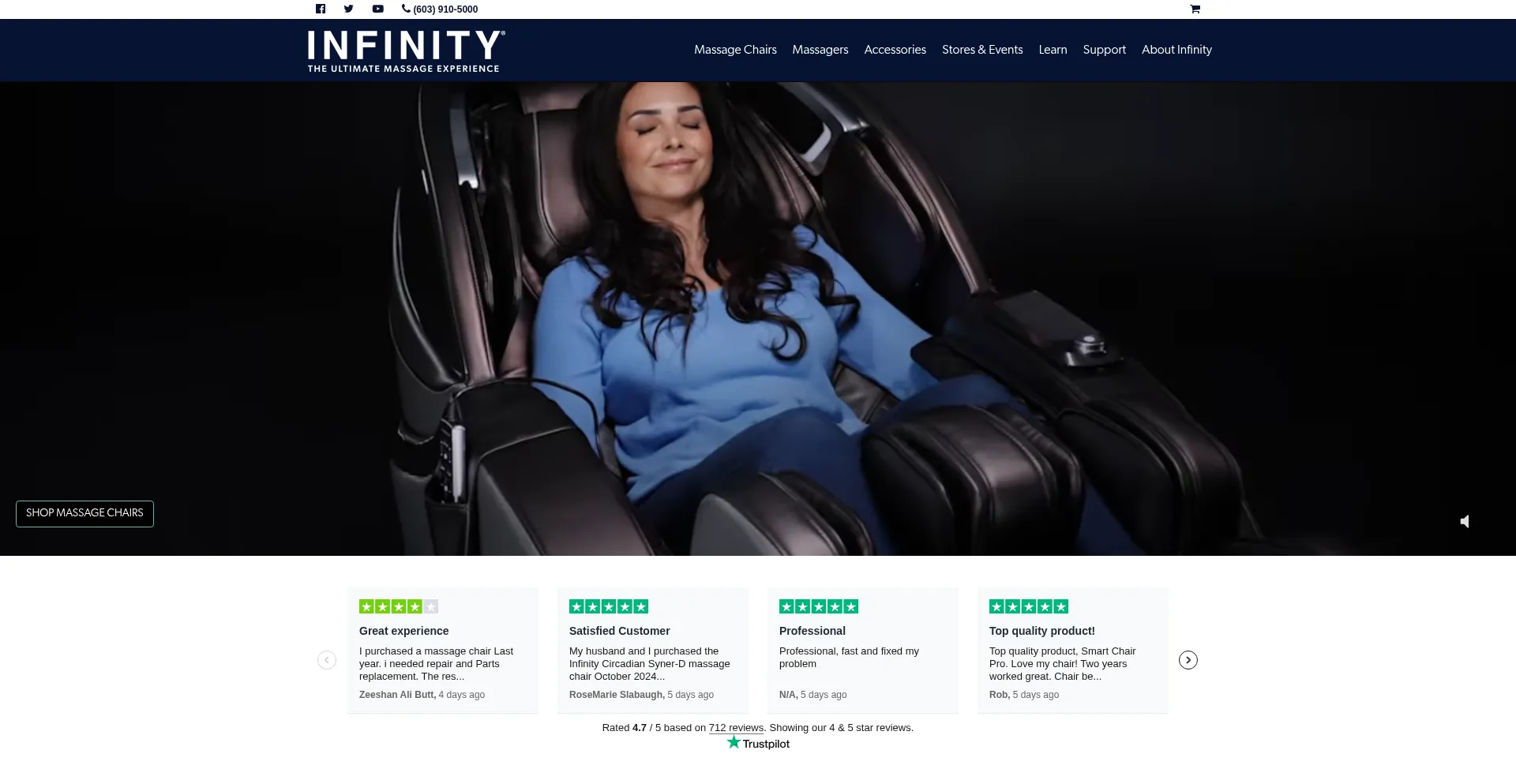 Infinitymassagechairs.com é Seguro e Confiável?