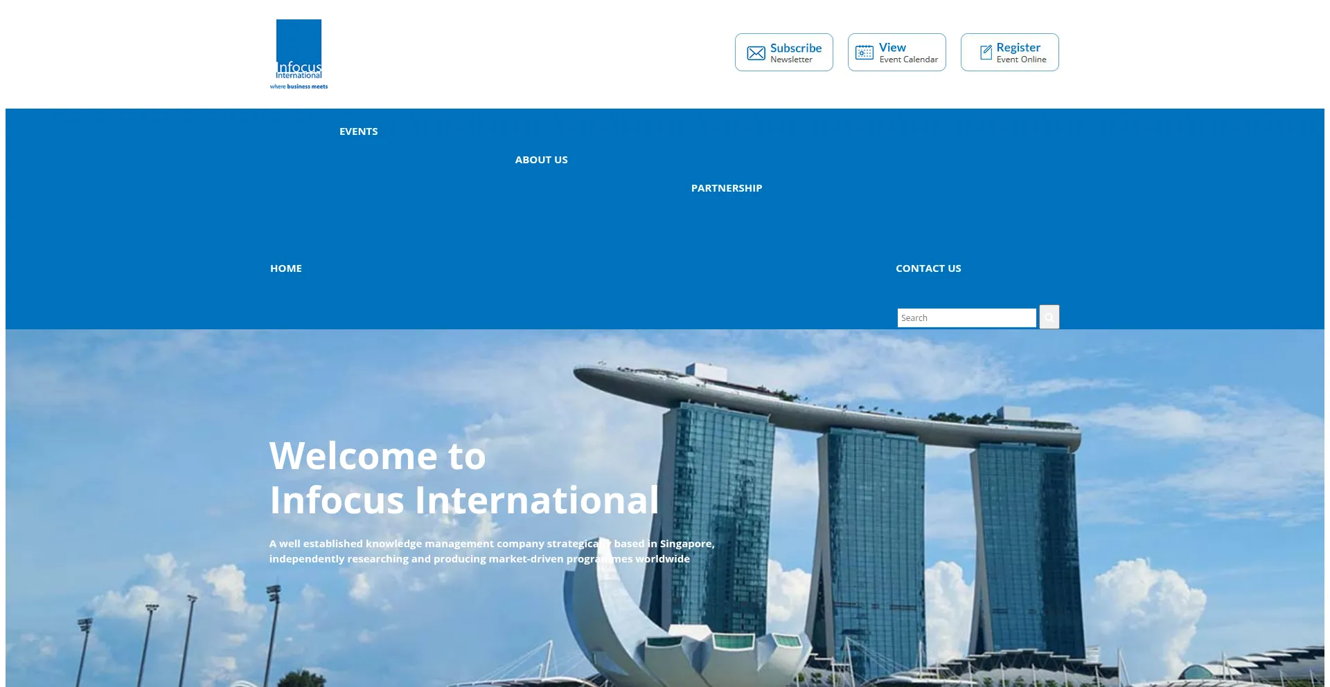 Website screenshot of Infocusintl.com