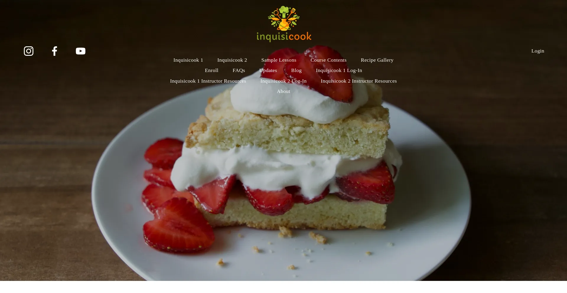 Website screenshot of Inquisicook.com