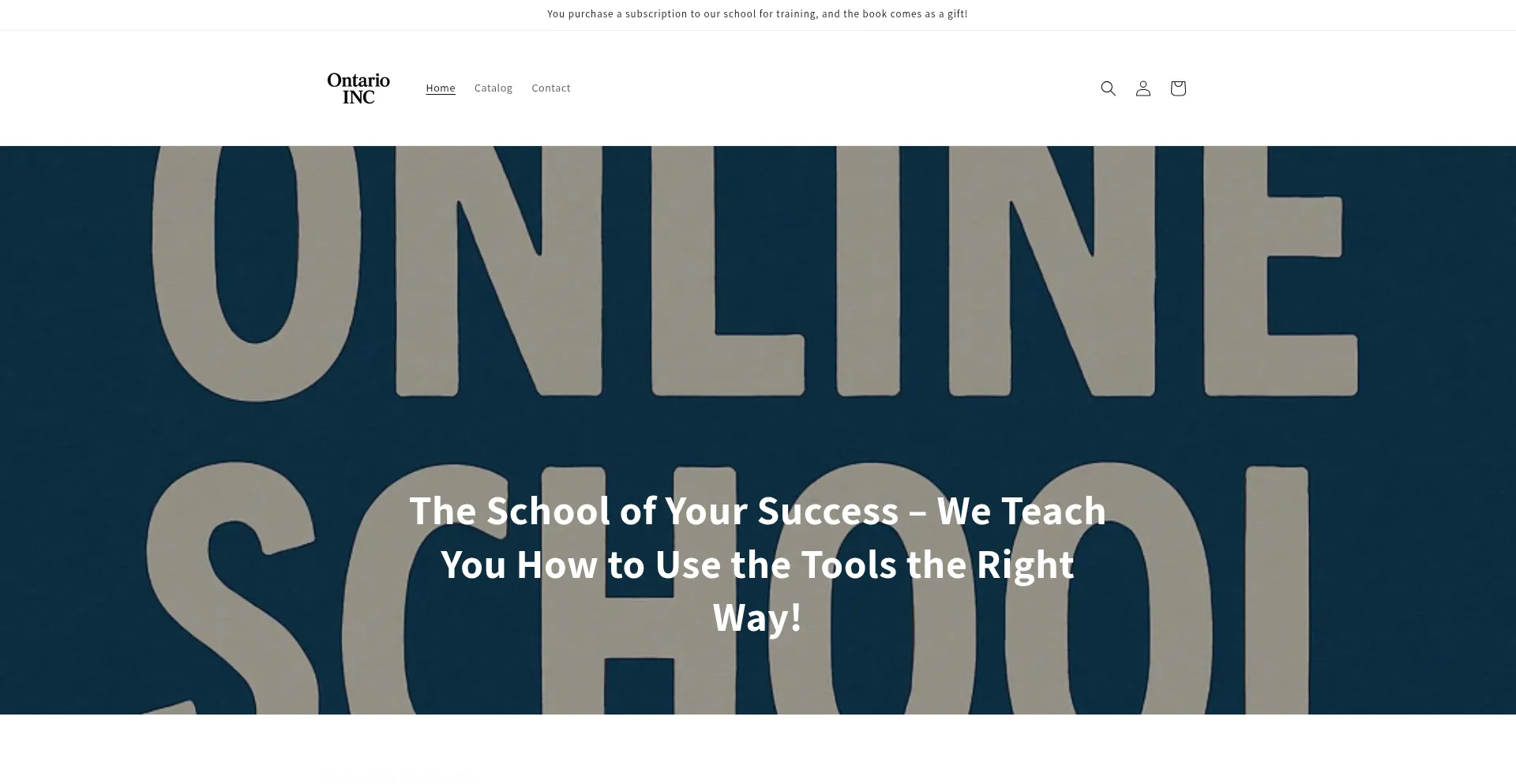 Website screenshot of Insontario.online
