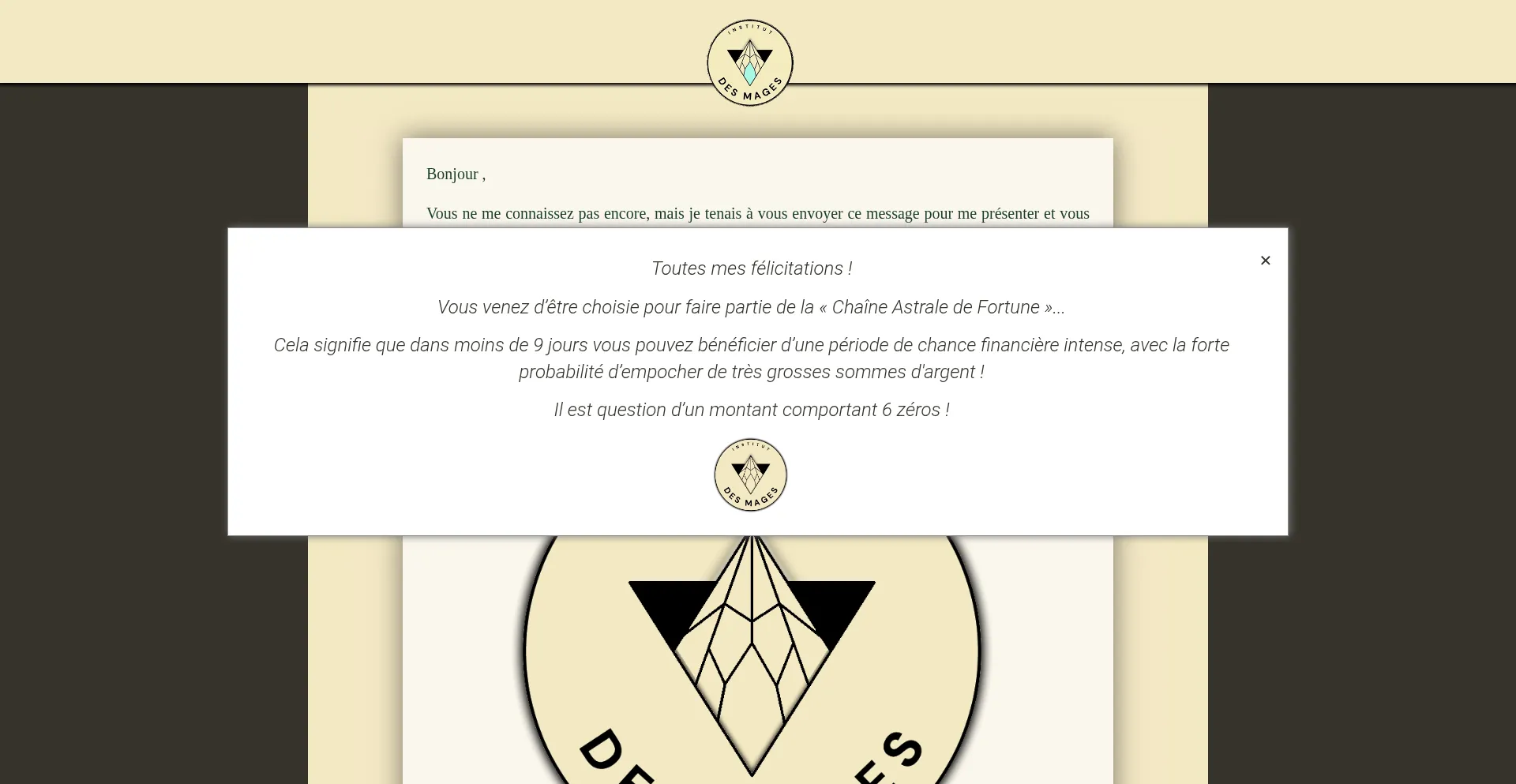 Website screenshot of Institut-mages.com