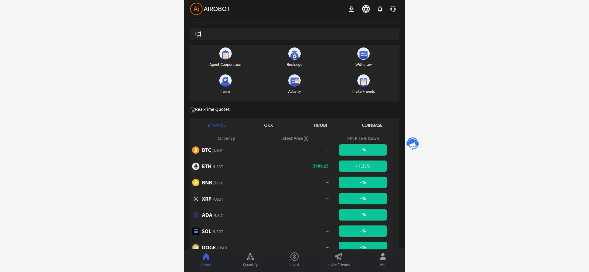 Website screenshot of Intelligentairobot.vip
