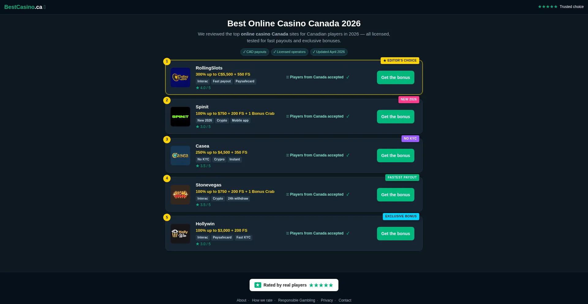 Interaconlinecasino.com