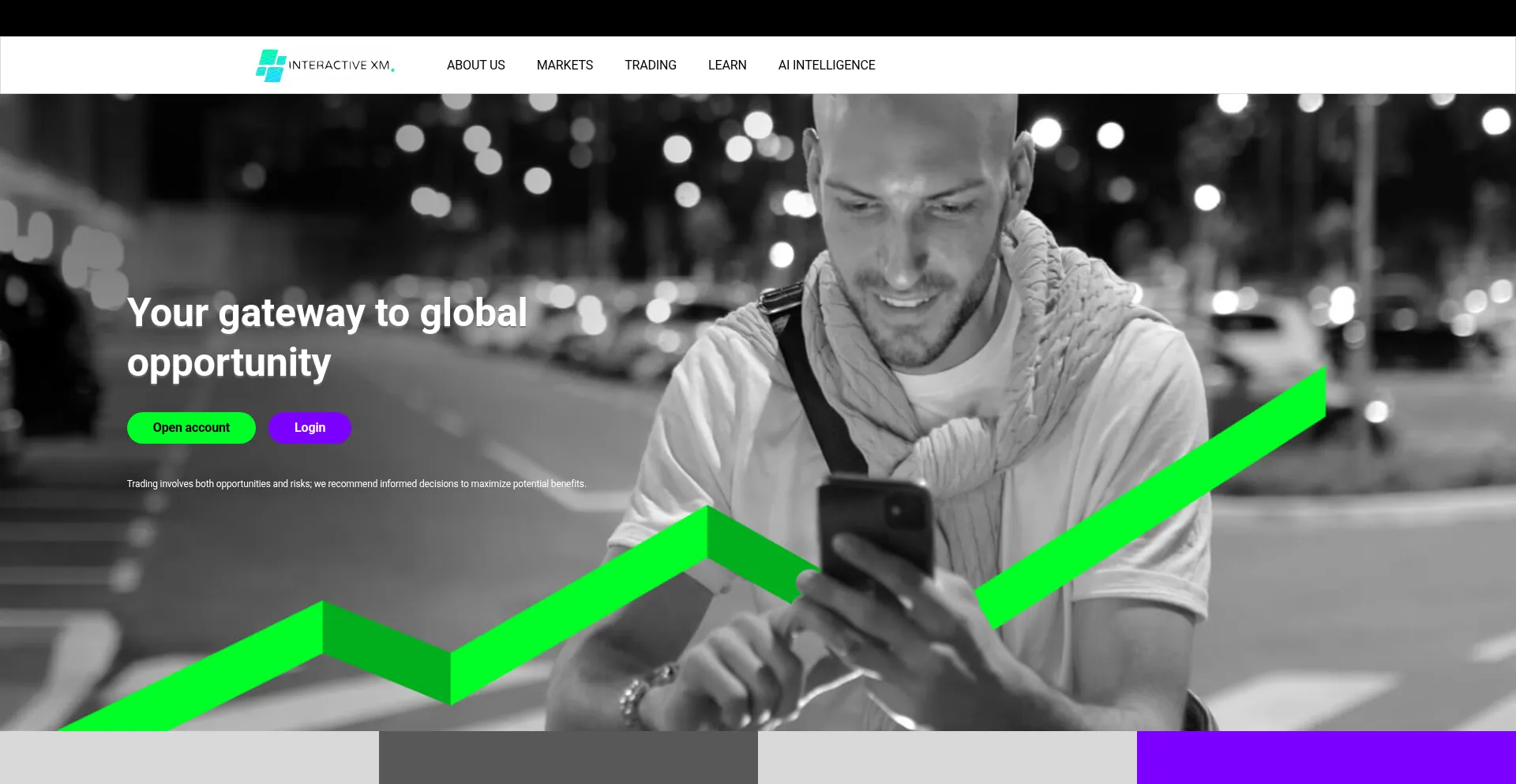 Website screenshot of Interactivexm.com