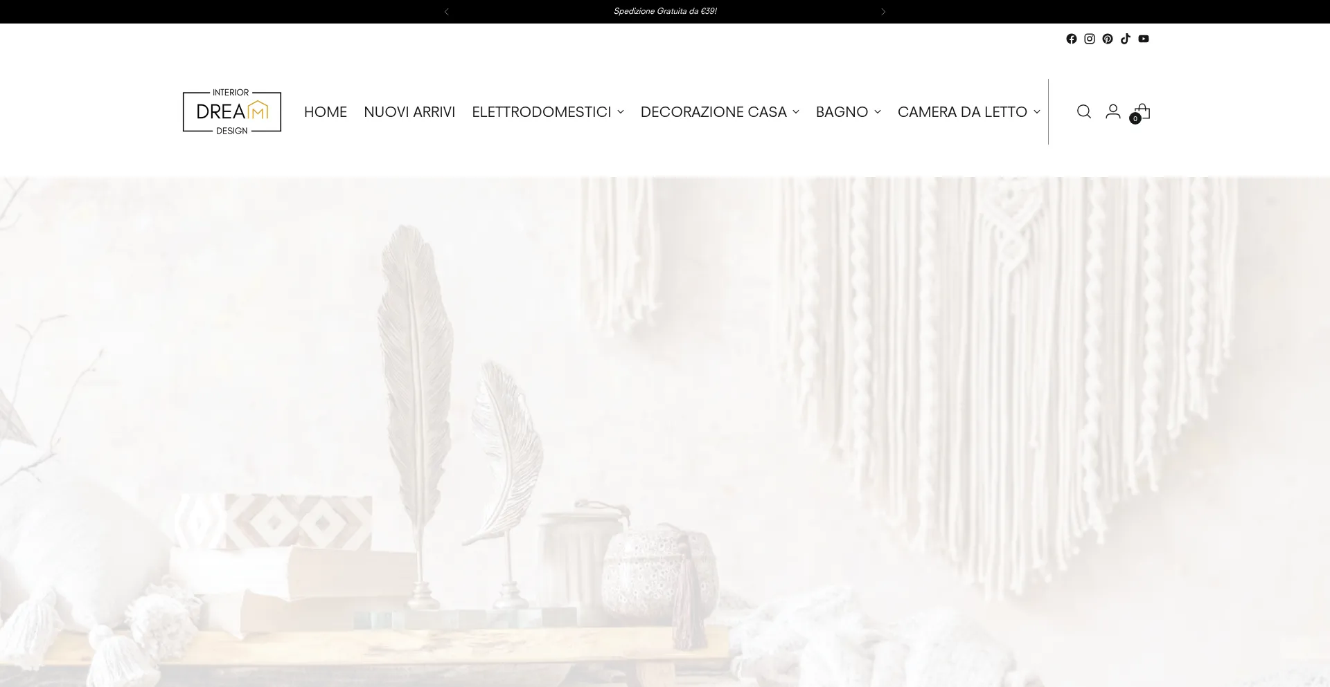 Website screenshot of Interiordreamdesign.com