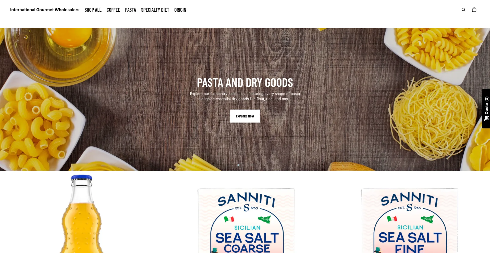 Internationalgourmetwholesalers.com Screenshot