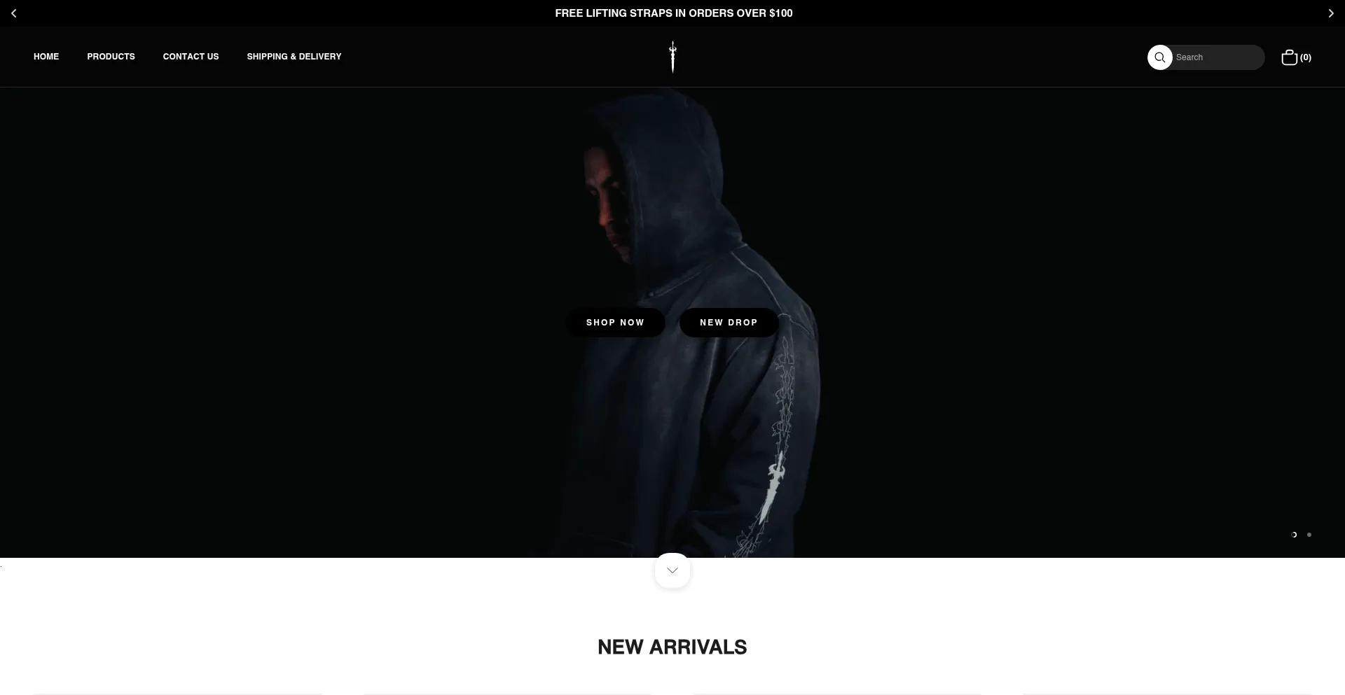 Website screenshot of Intrepidathletic.com